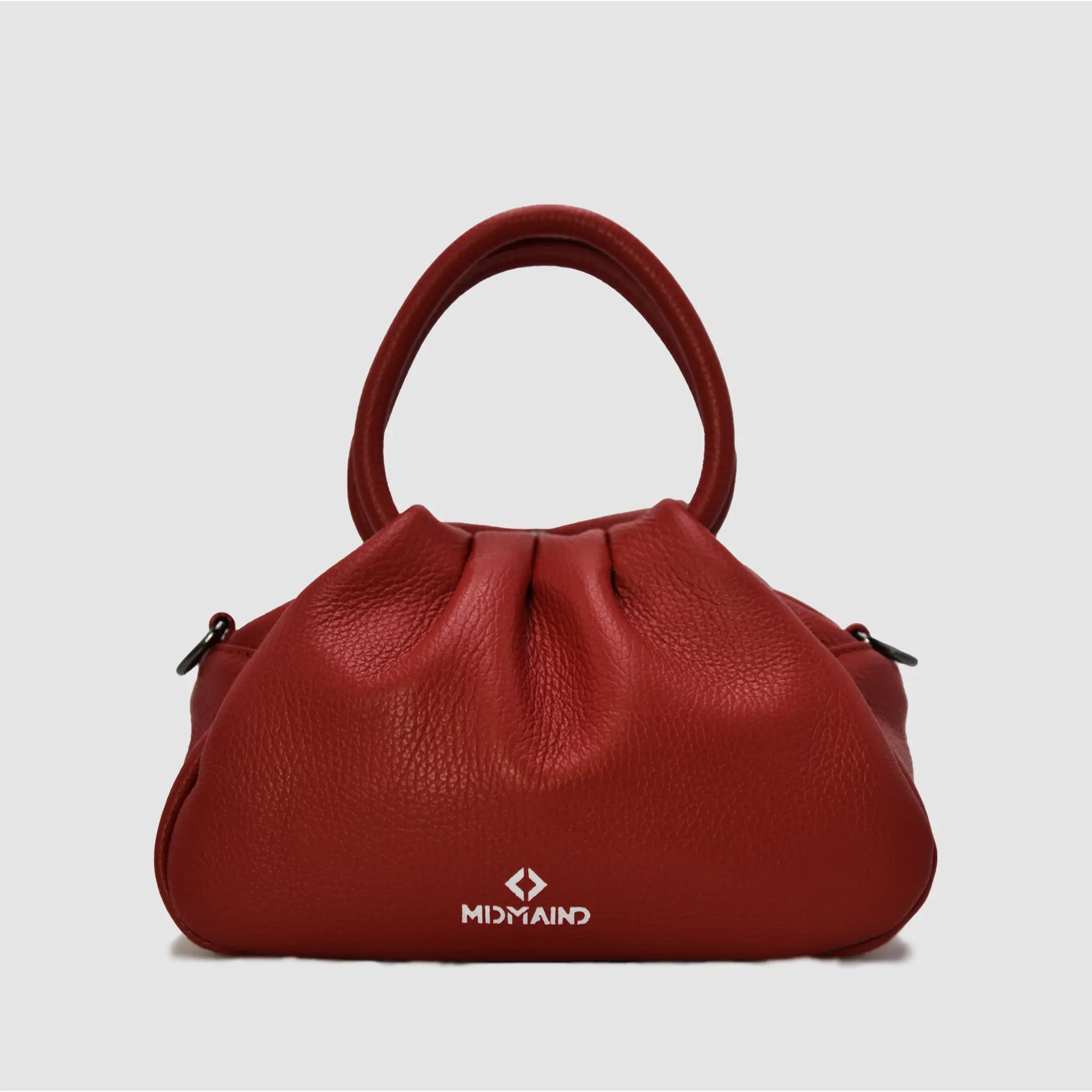 PETITE M - Borsa a mano in pelle martellata - ROSSO - MIDMAIND™ | BRAND