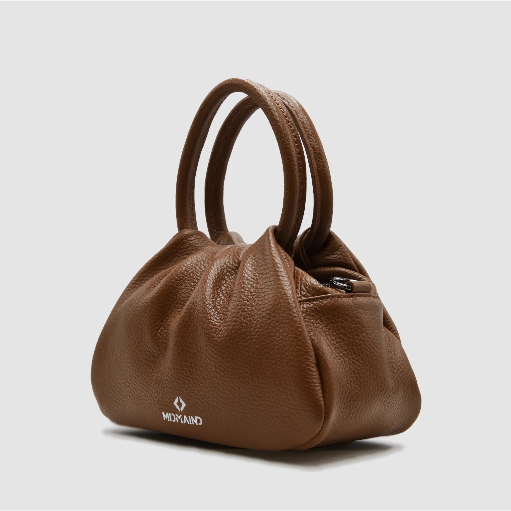 PETITE M - Borsa a mano in pelle - MILK CHOCOLATE - MIDMAIND™ | BRAND