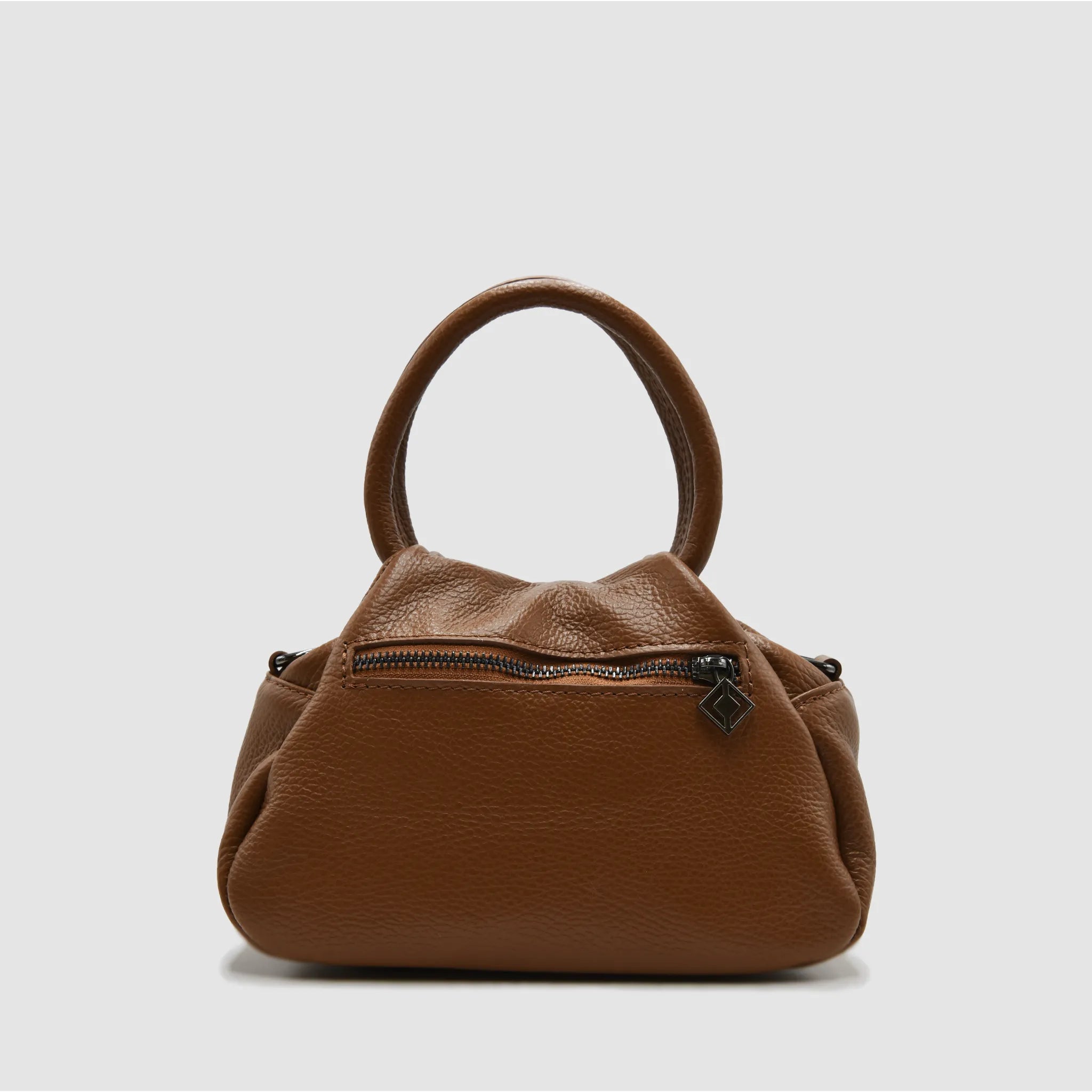PETITE M - Borsa a mano in pelle - MILK CHOCOLATE - MIDMAIND™ | BRAND