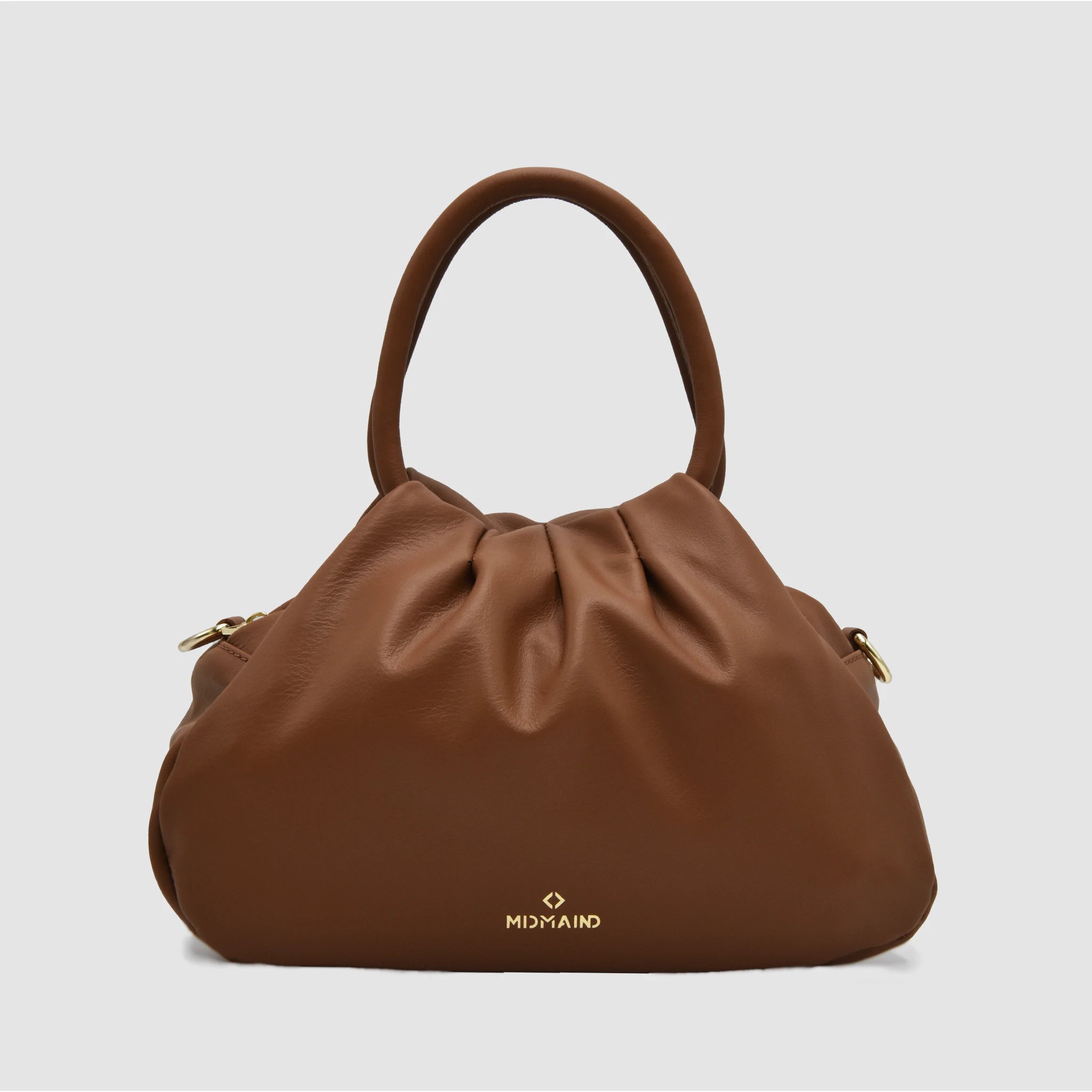 PETITE M - Borsa a mano in Pelle Sauvage - CUOIO - MIDMAIND™ | BRAND