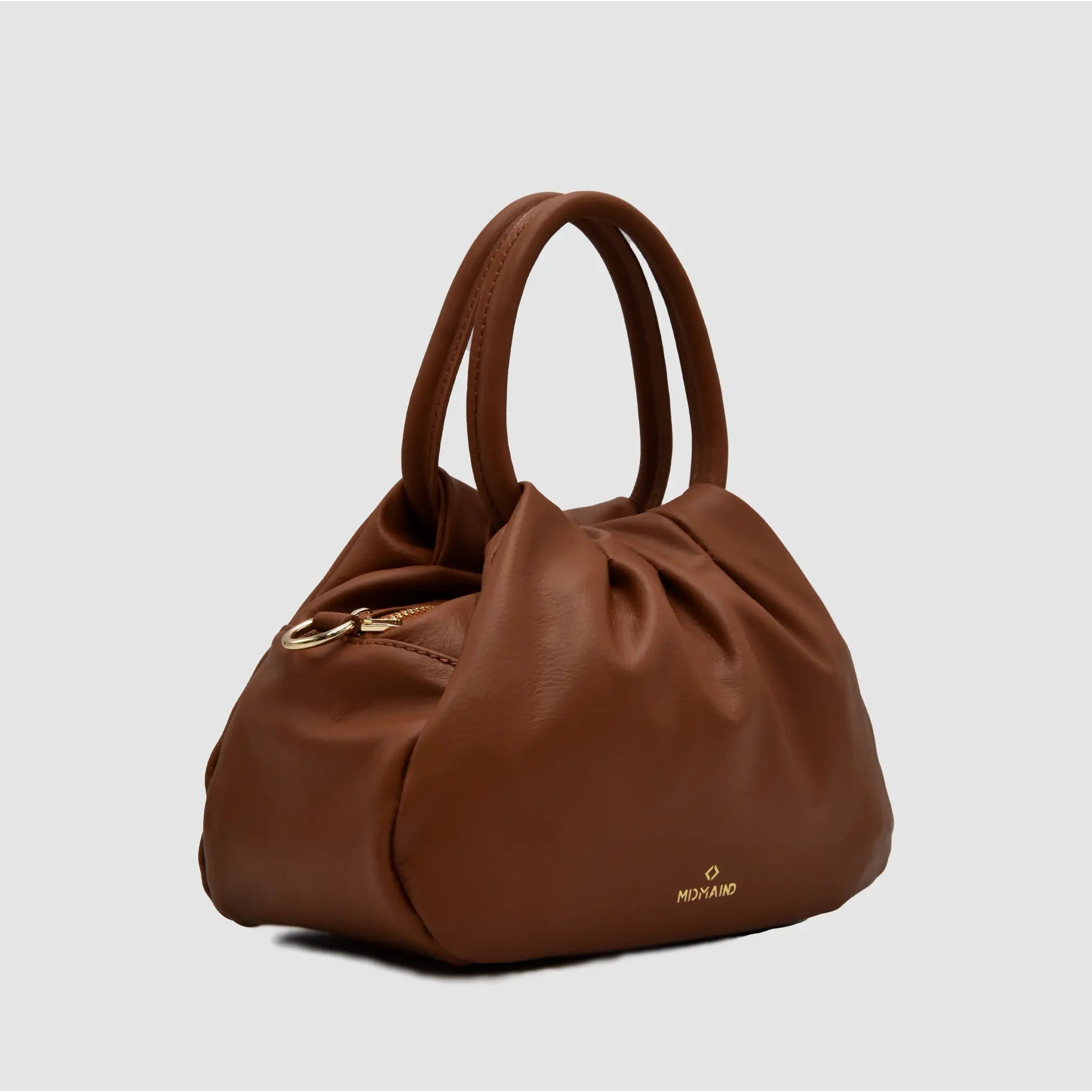 PETITE M - Borsa a mano in Pelle Sauvage - CUOIO - MIDMAIND™ | BRAND