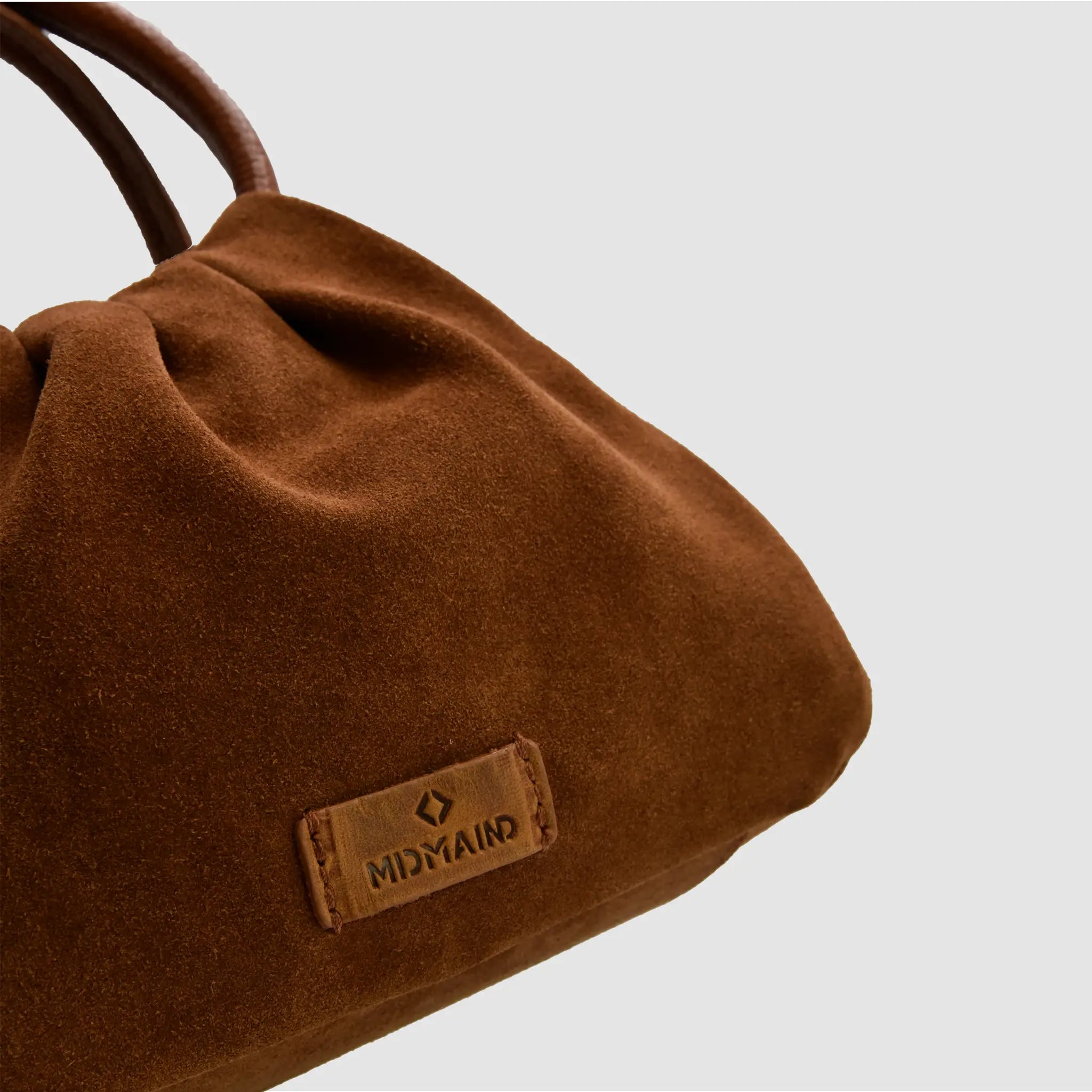 PETITE M - Borsa a mano in Pelle Suede - CANNELLA - MIDMAIND™ | BRAND