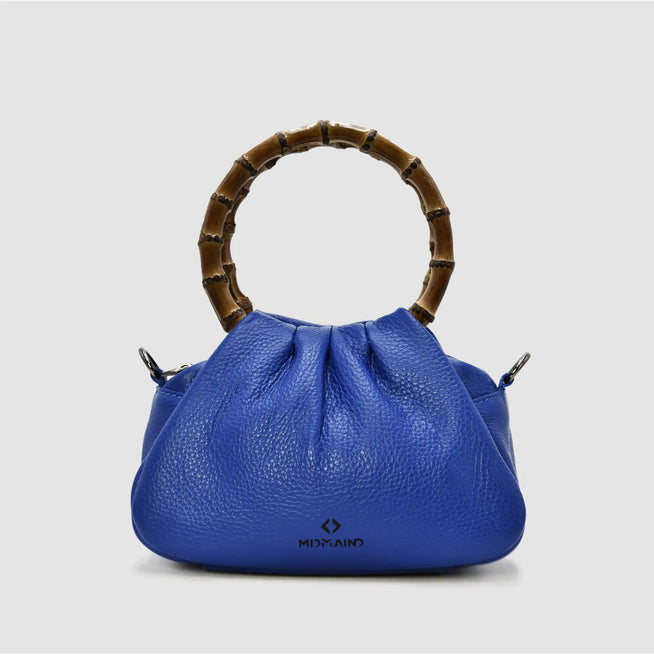 PETITE S - Borsa a mano Bamboo in pelle - BLU - MIDMAIND™ | BRAND