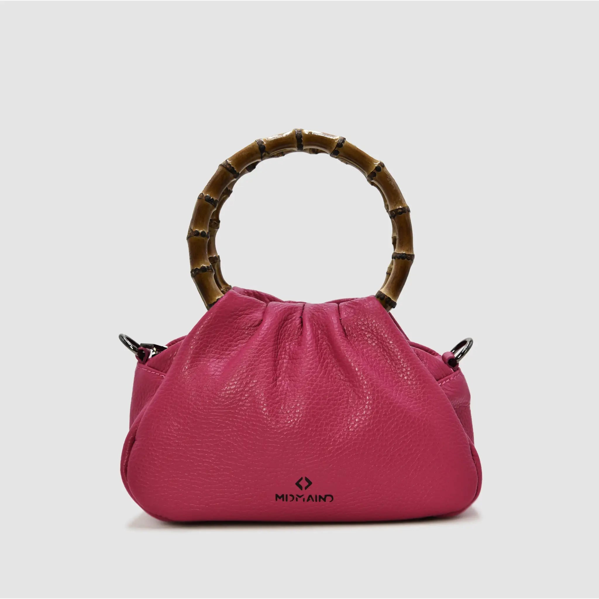 PETITE S - Borsa a mano Bamboo in pelle - BORDEAUX - MIDMAIND™ | BRAND