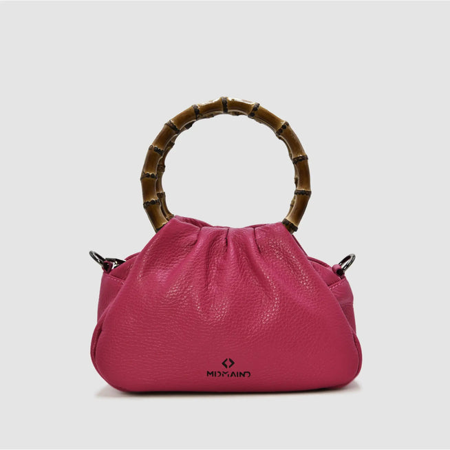 PETITE S - Borsa a mano Bamboo in pelle - BORDEAUX - MIDMAIND™ | BRAND