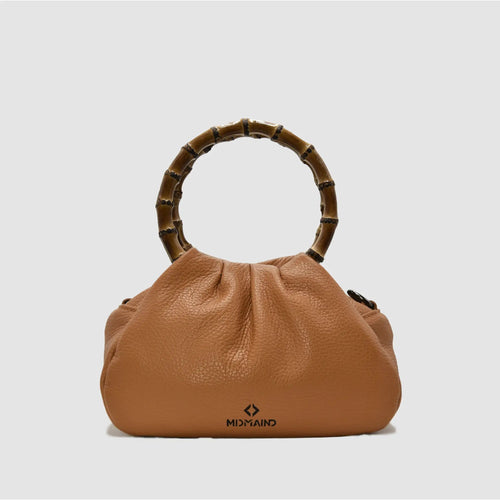 PETITE S - Borsa a mano Bamboo in pelle - CAMEL - MIDMAIND™ | BRAND