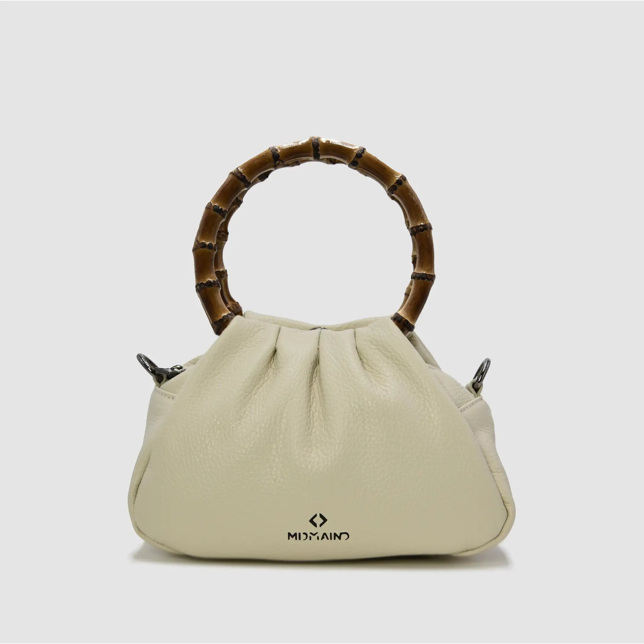 PETITE S - Borsa a mano Bamboo in pelle - CAMEL - MIDMAIND™ | BRAND