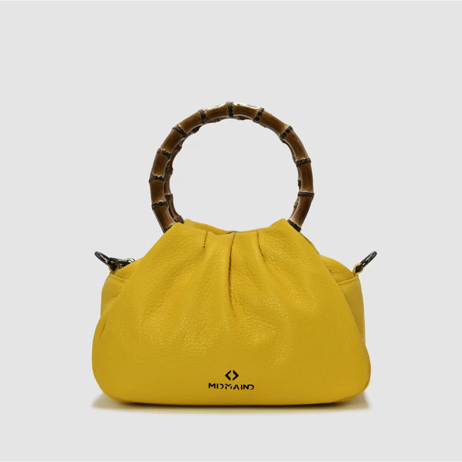 PETITE S - Borsa a mano Bamboo in pelle - PETROLIO - MIDMAIND™ | BRAND