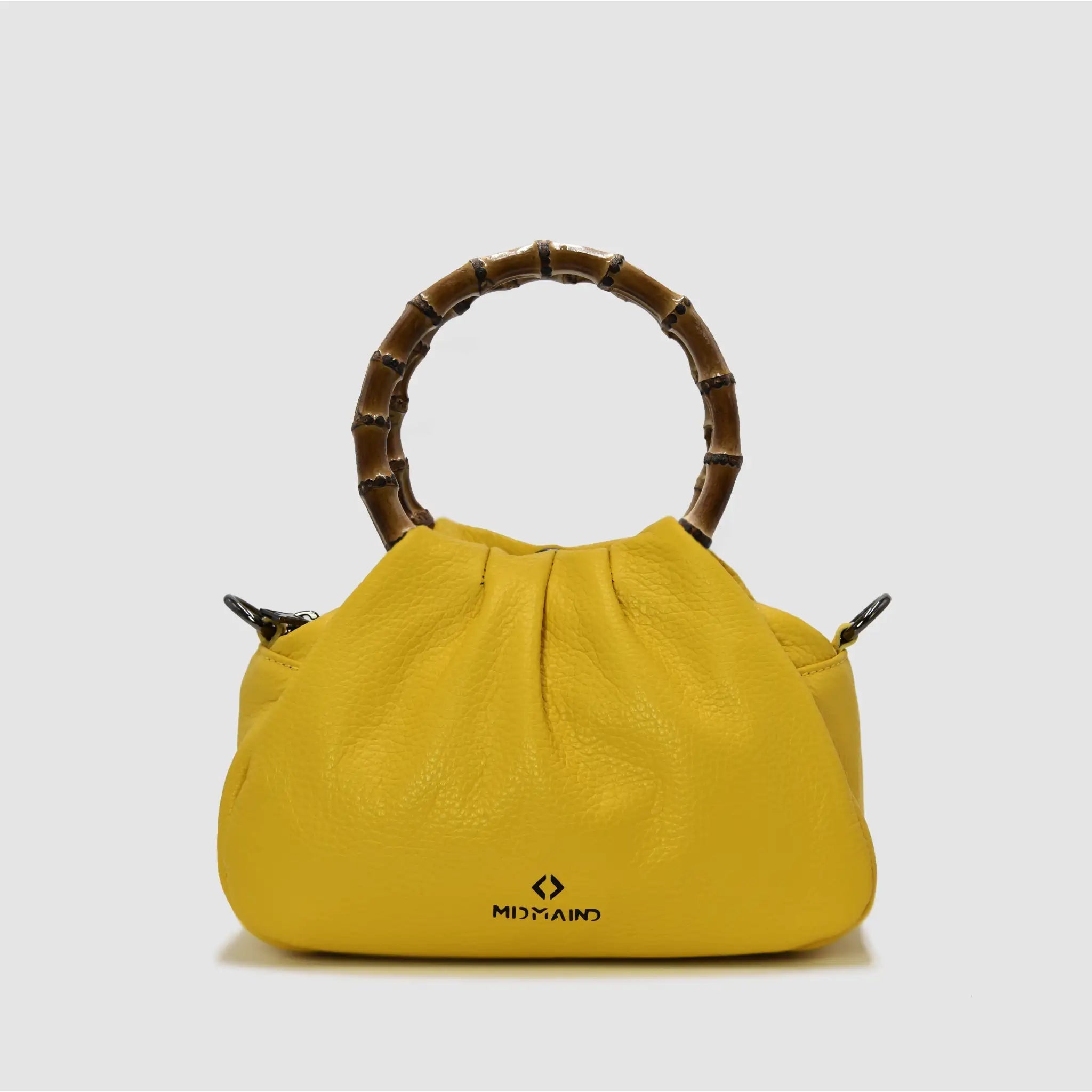 PETITE S - Borsa a mano Bamboo in pelle - VERDE - MIDMAIND™ | BRAND