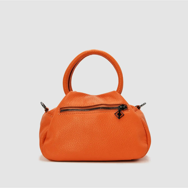 PETITE S - Borsa a mano in pelle - ARANCIONE - MIDMAIND™ | BRAND