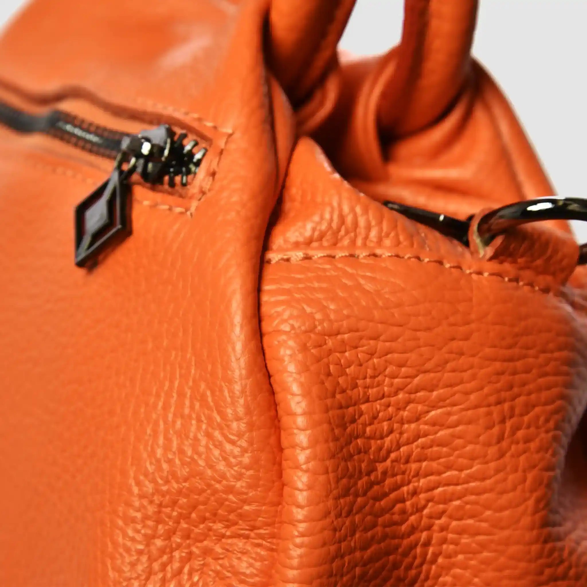 PETITE S - Borsa a mano in pelle - ARANCIONE - MIDMAIND™ | BRAND