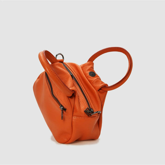 PETITE S - Borsa a mano in pelle - ARANCIONE - MIDMAIND™ | BRAND