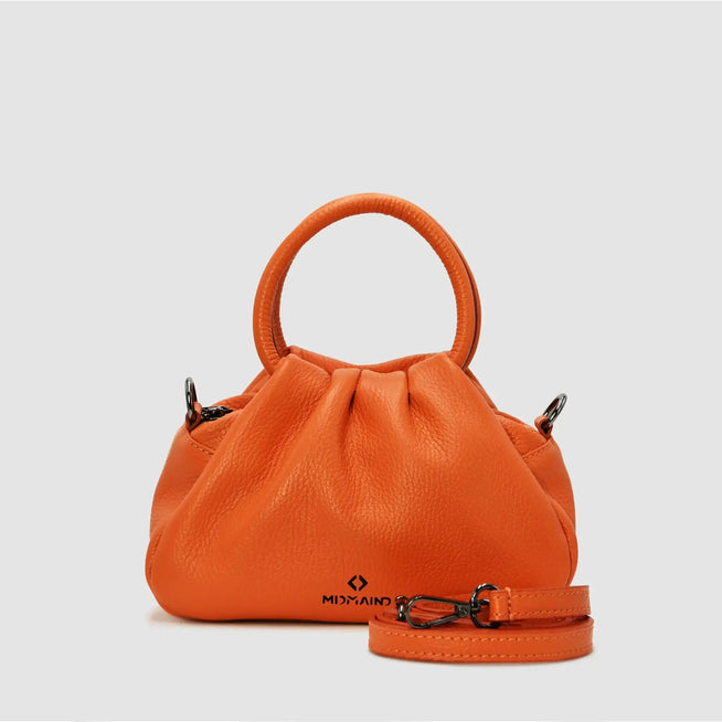 PETITE S - Borsa a mano in pelle - ARANCIONE - MIDMAIND™ | BRAND