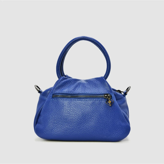 PETITE S - Borsa a mano in pelle - BLU - MIDMAIND™ | BRAND