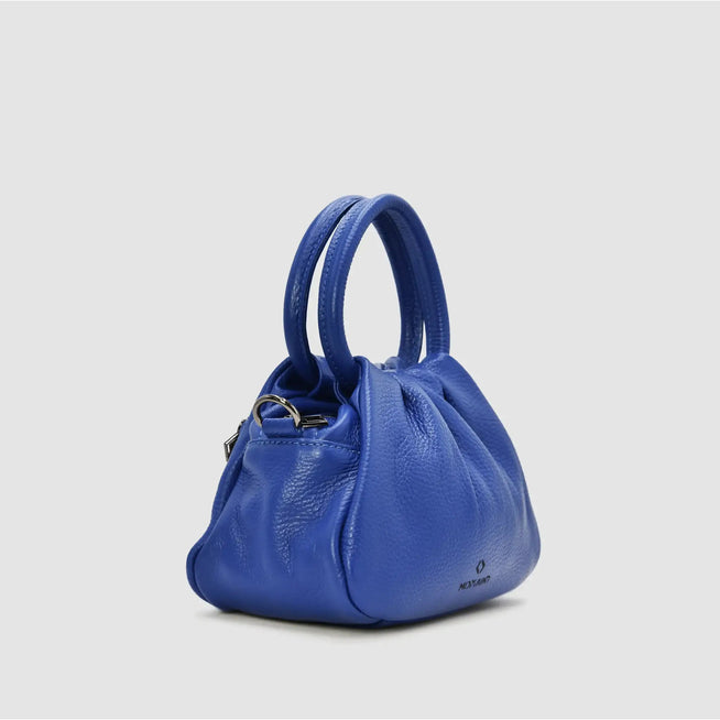 PETITE S - Borsa a mano in pelle - BLU - MIDMAIND™ | BRAND