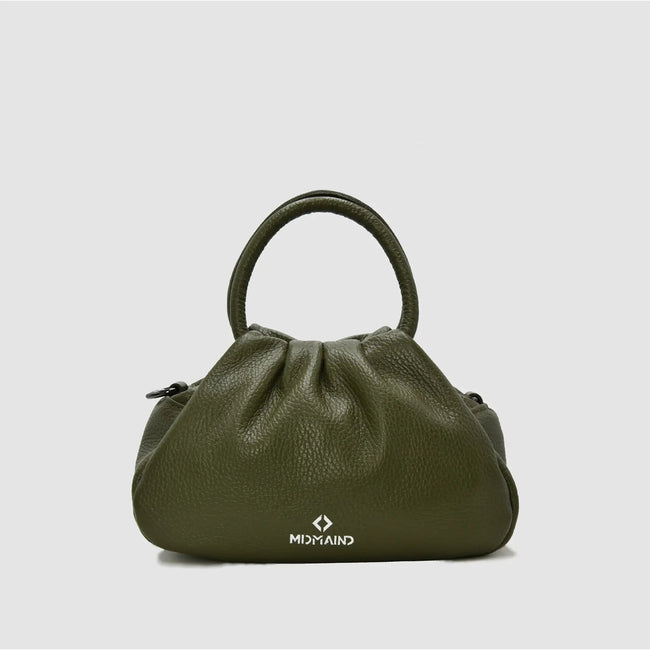 PETITE S - Borsa a mano in pelle - BORDEAUX - MIDMAIND™ | BRAND