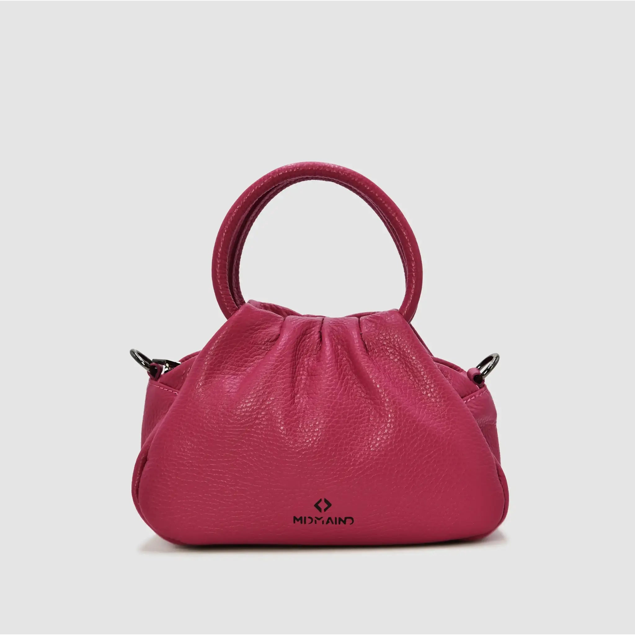 PETITE S - Borsa a mano in pelle - BORDEAUX - MIDMAIND™ | BRAND