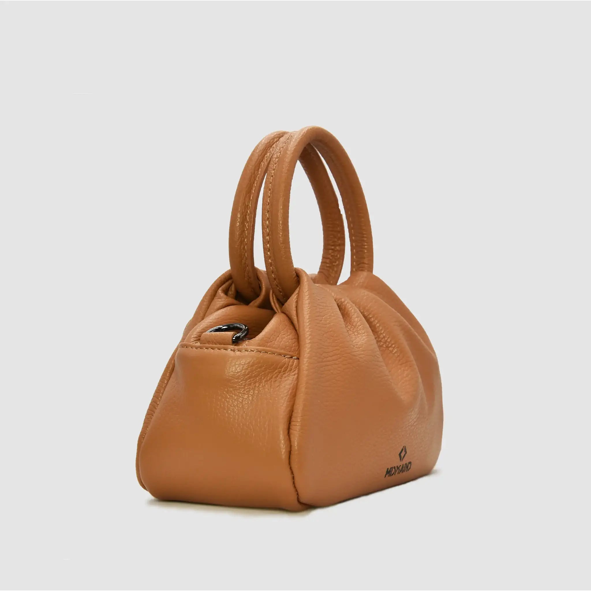 PETITE S - Borsa a mano in pelle - CAMEL - MIDMAIND™ | BRAND