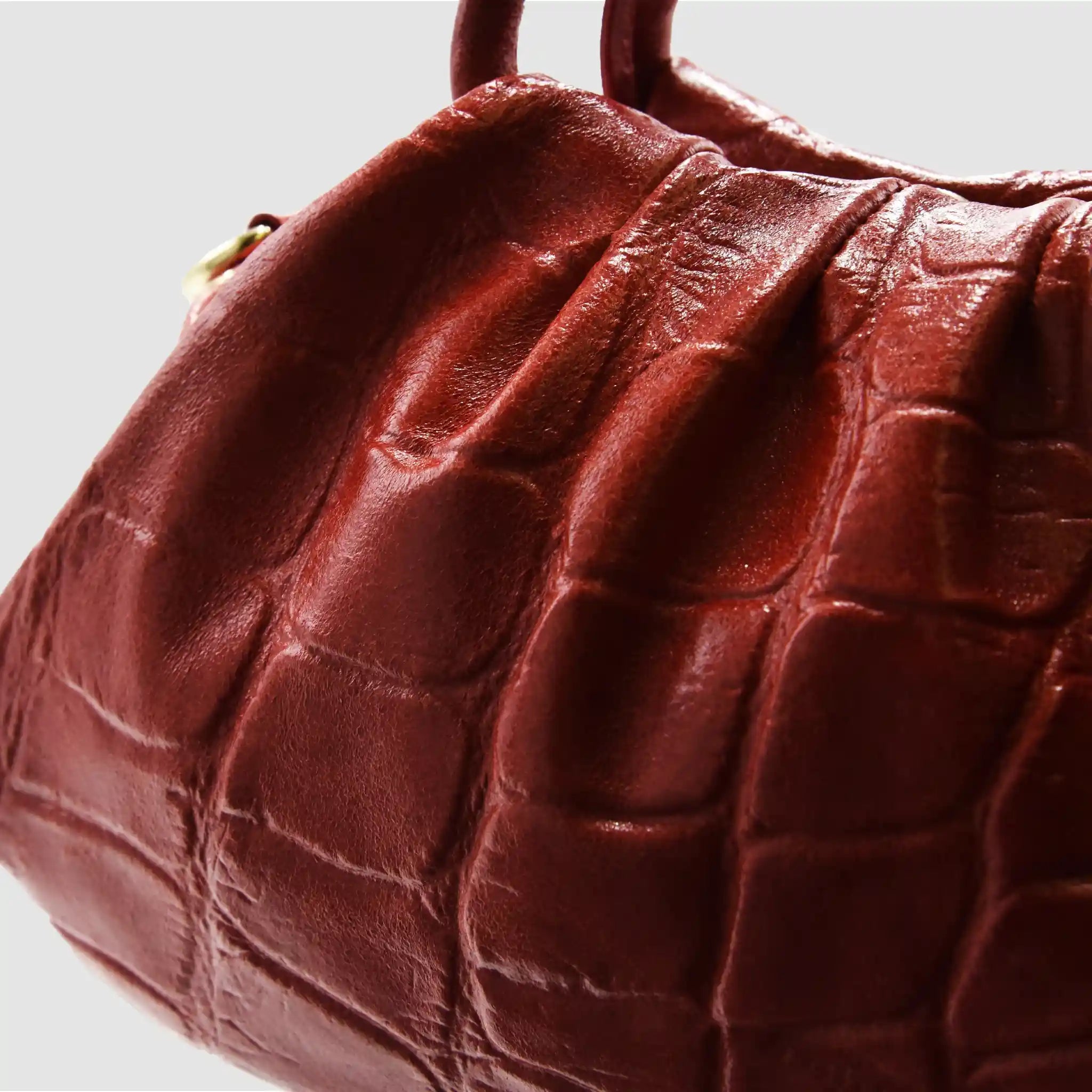 PETITE S - Borsa a mano in Pelle Cocco - ROSSO - MIDMAIND™ | BRAND