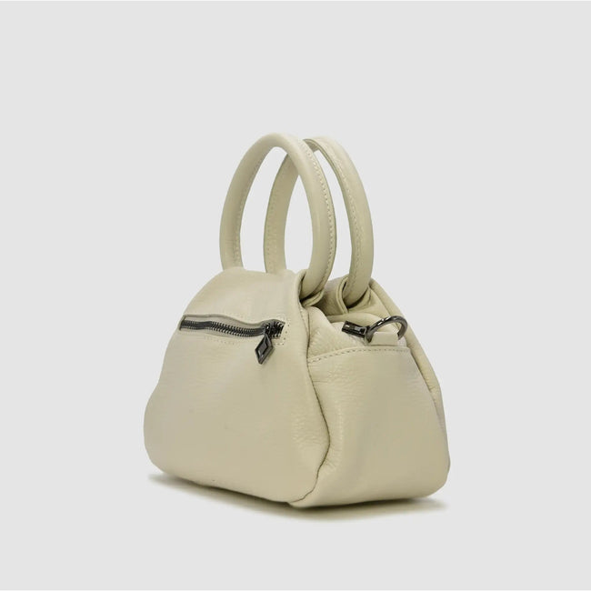 PETITE S - Borsa a mano in pelle - CREMA - MIDMAIND™ | BRAND