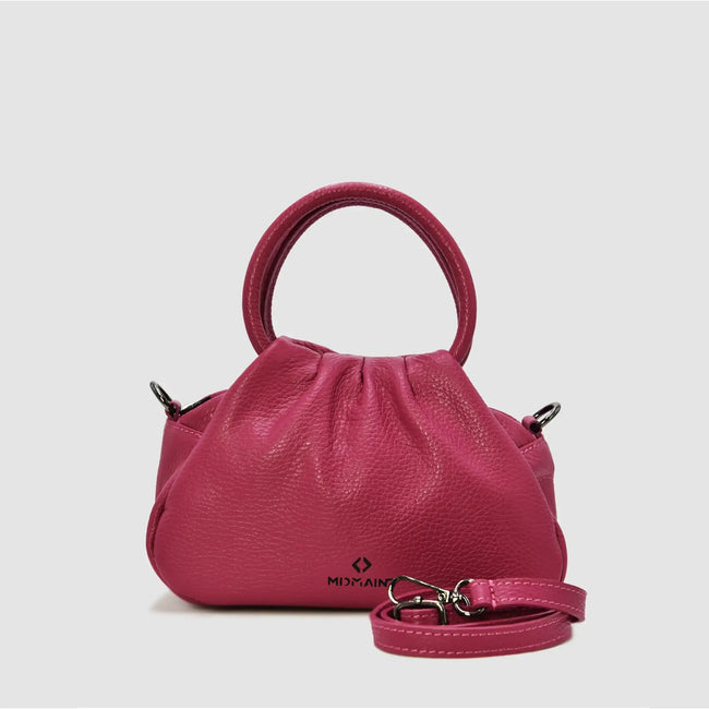 PETITE S - Borsa a mano in pelle - FUCSIA - MIDMAIND™ | BRAND