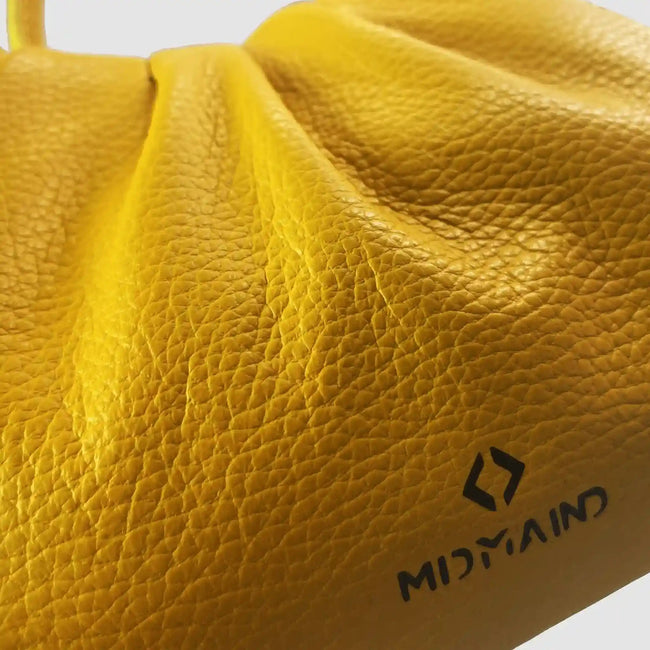 PETITE S - Borsa a mano in pelle - GIALLO - MIDMAIND™ | BRAND