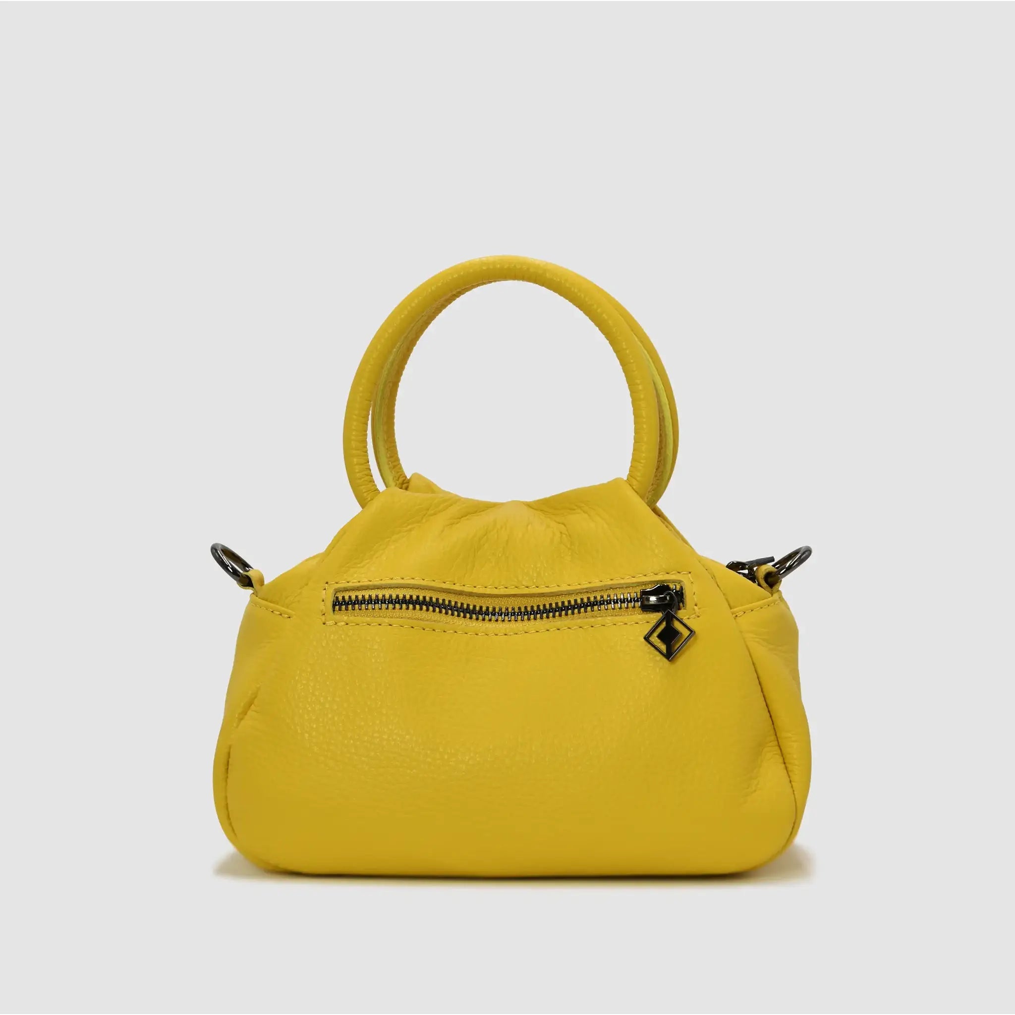 PETITE S - Borsa a mano in pelle - GIALLO - MIDMAIND™ | BRAND