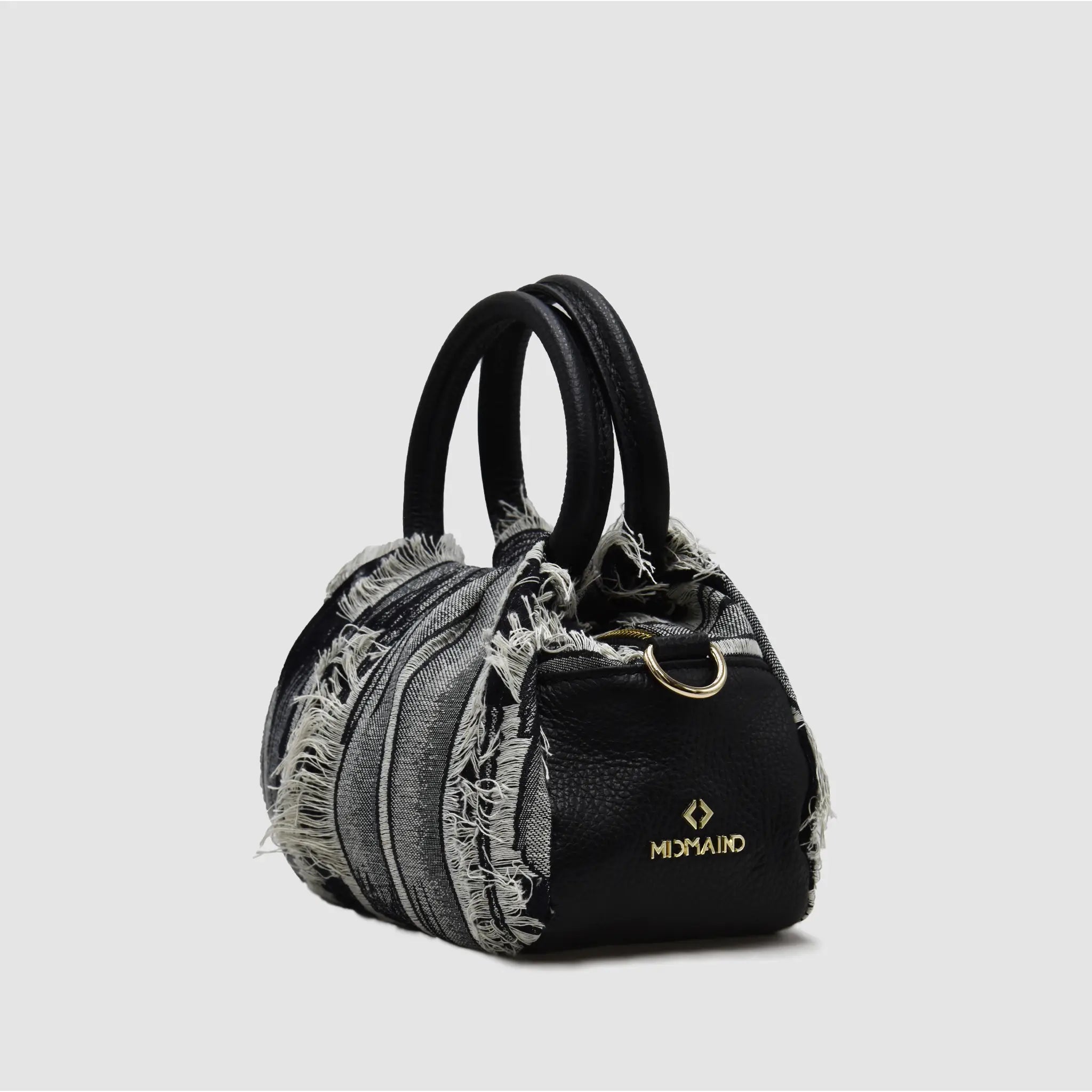 PETITE S - Borsa a mano in Pelle & Jeans - RIPPED - MIDMAIND™ | BRAND