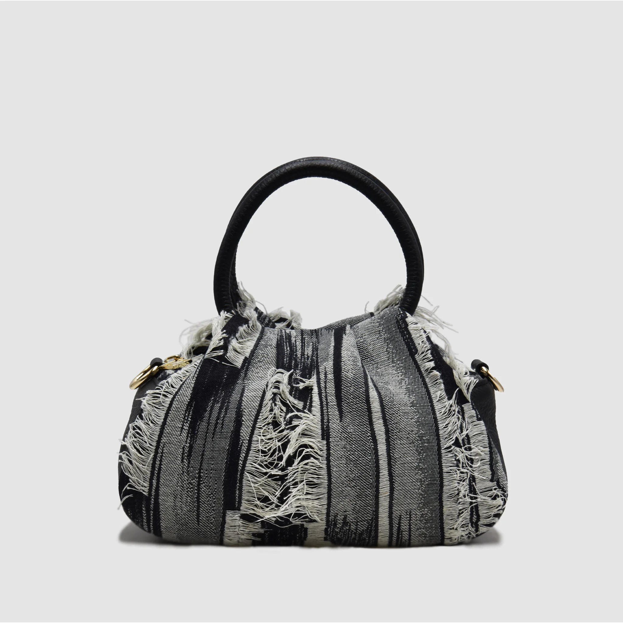 PETITE S - Borsa a mano in Pelle & Jeans - RIPPED - MIDMAIND™ | BRAND