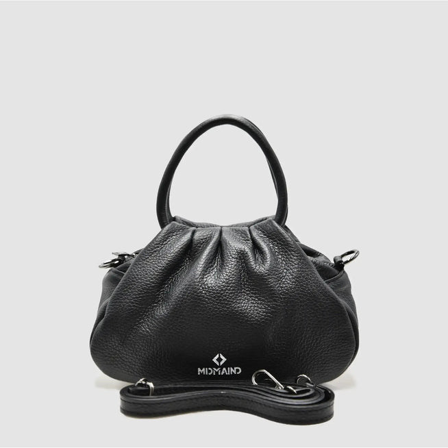 PETITE S - Borsa a mano in pelle - NERO - MIDMAIND™ | BRAND