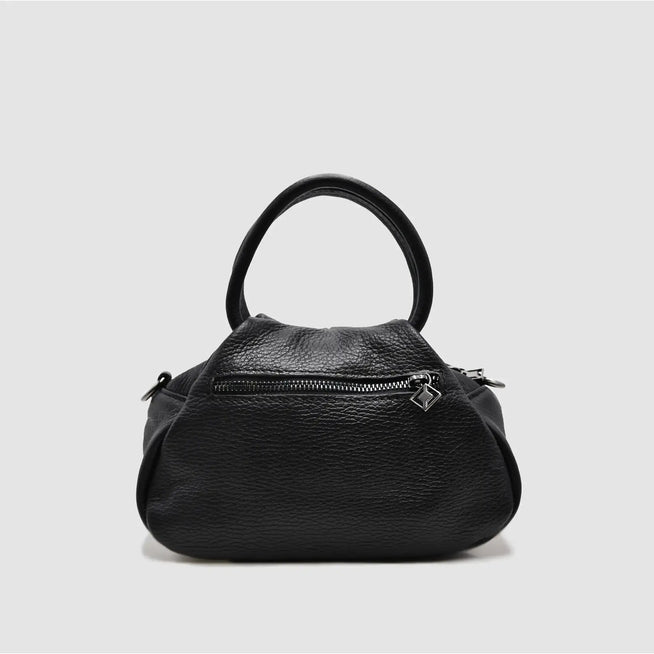 PETITE S - Borsa a mano in pelle - NERO - MIDMAIND™ | BRAND