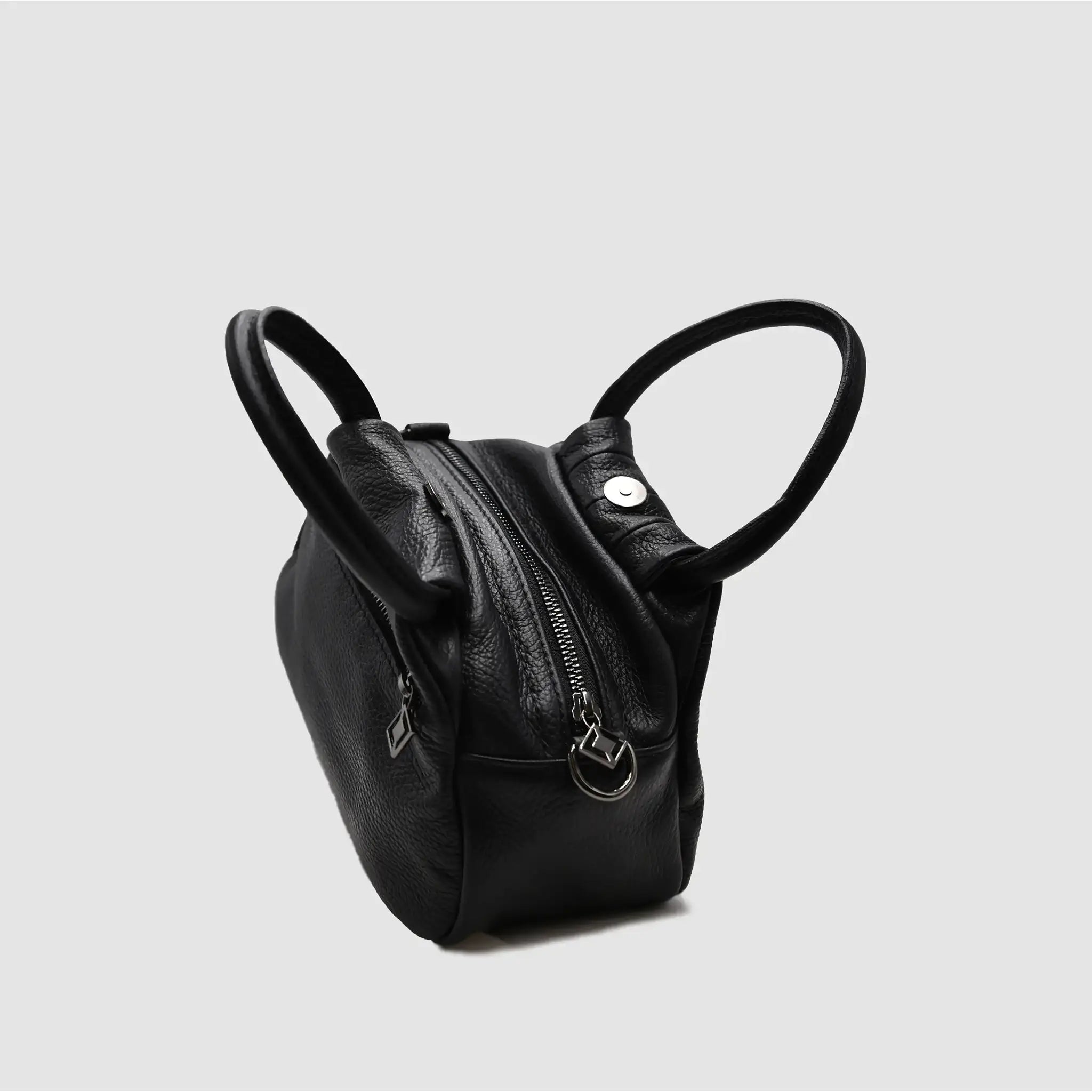 PETITE S - Borsa a mano in pelle - NERO - MIDMAIND™ | BRAND