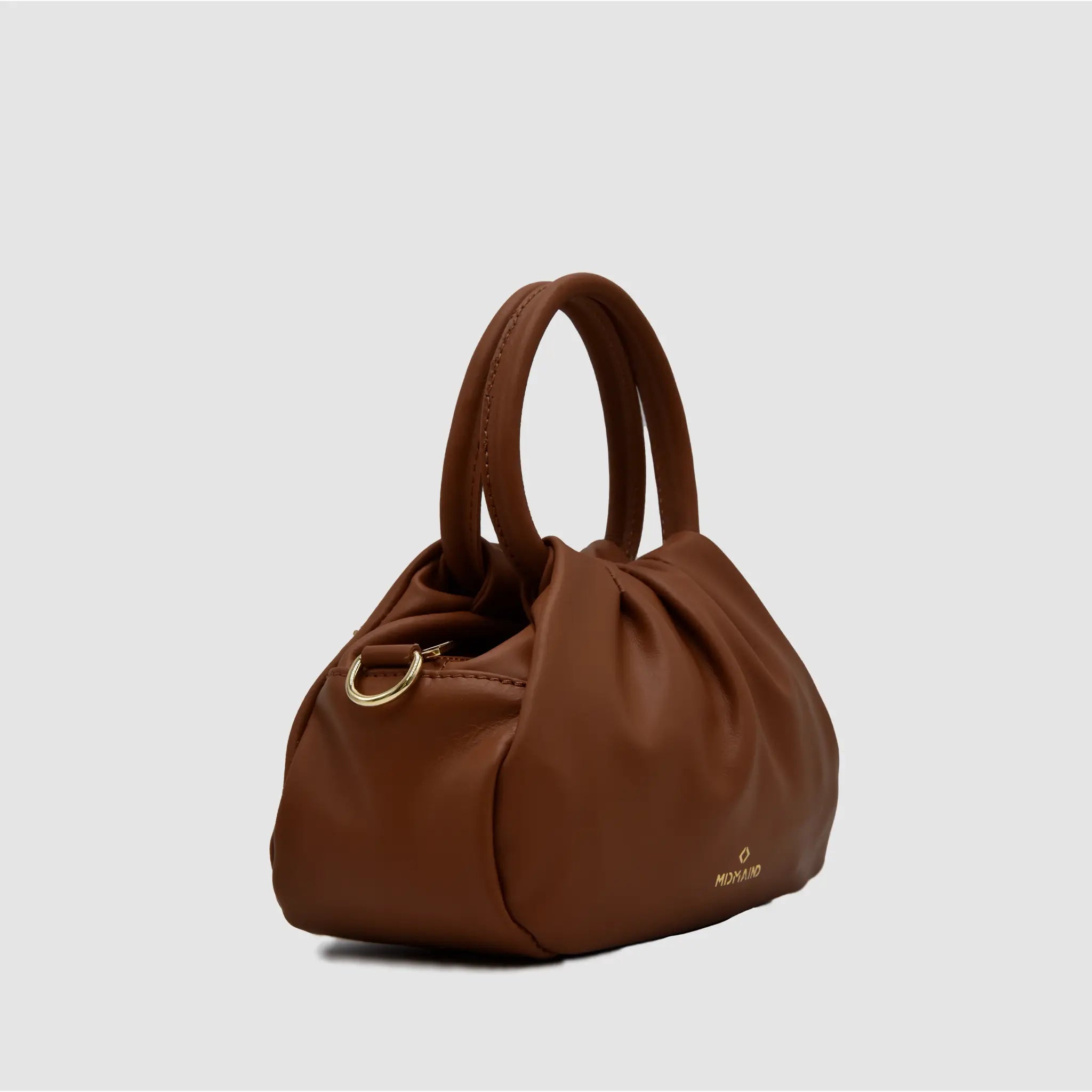 PETITE S - Borsa a mano in Pelle Sauvage - CUOIO - MIDMAIND™ | BRAND