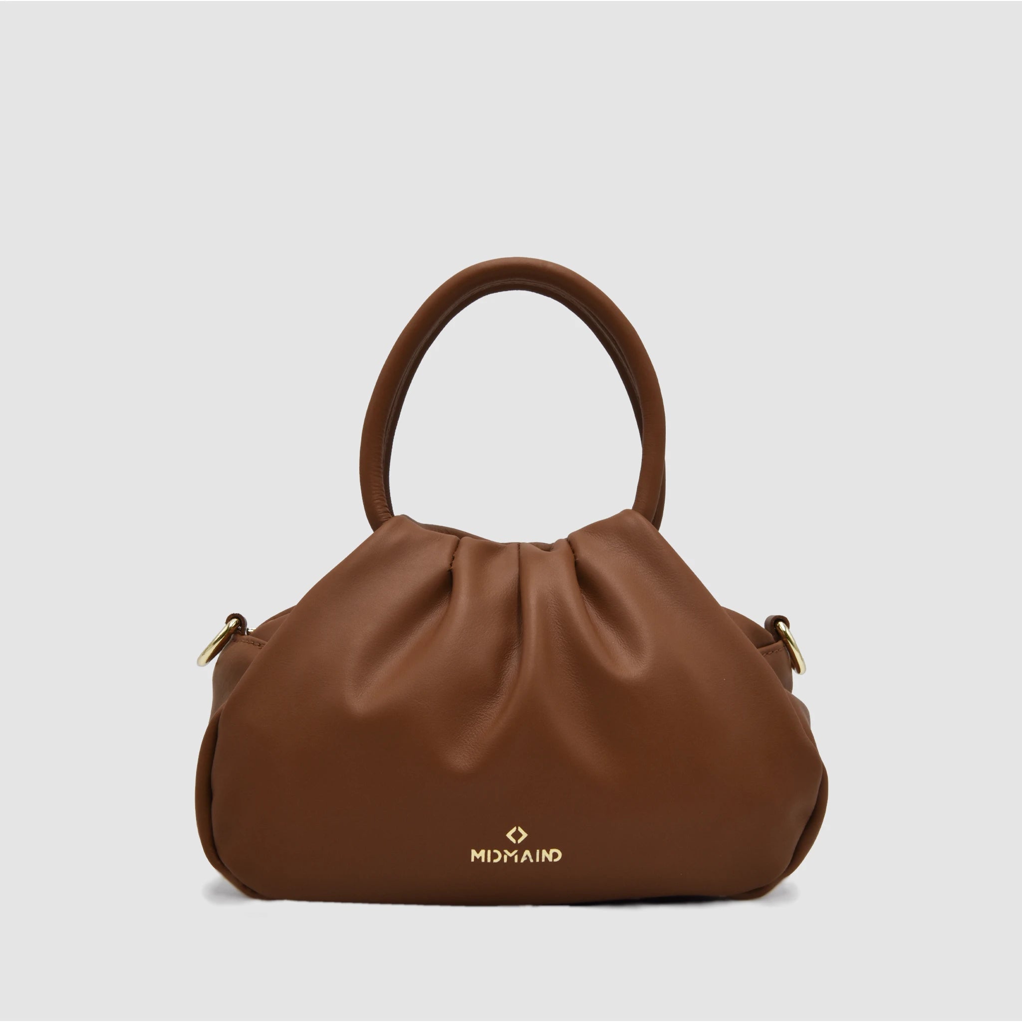 PETITE S - Borsa a mano in Pelle Sauvage - CUOIO - MIDMAIND™ | BRAND