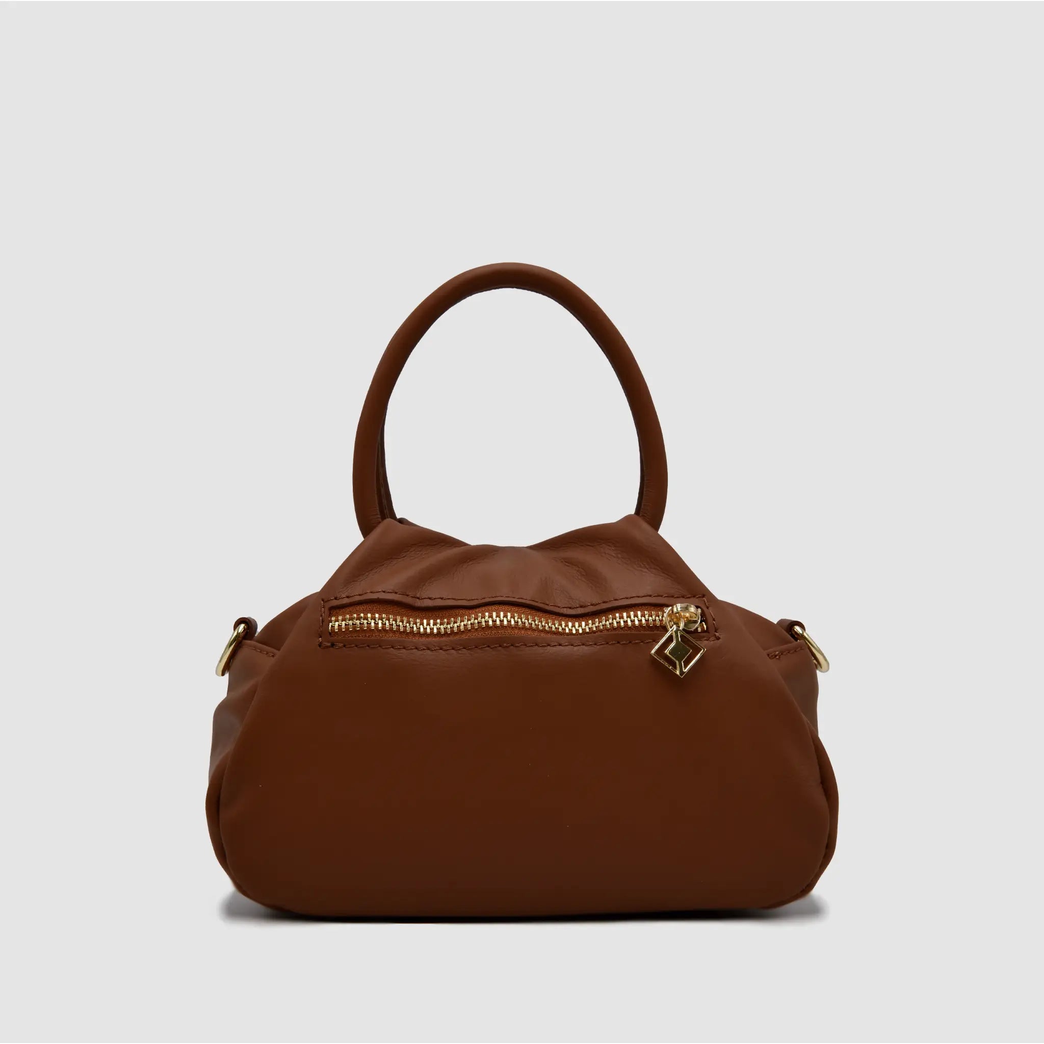 PETITE S - Borsa a mano in Pelle Sauvage - CUOIO - MIDMAIND™ | BRAND