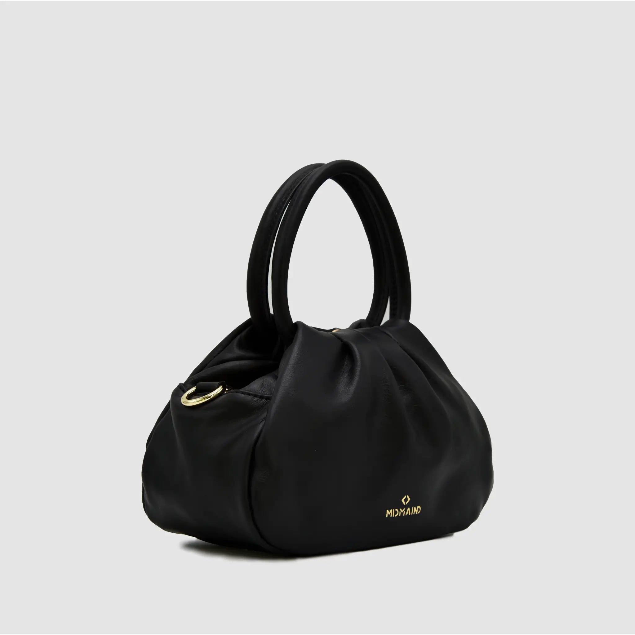 PETITE S - Borsa a mano in Pelle Sauvage - NERO - MIDMAIND™ | BRAND