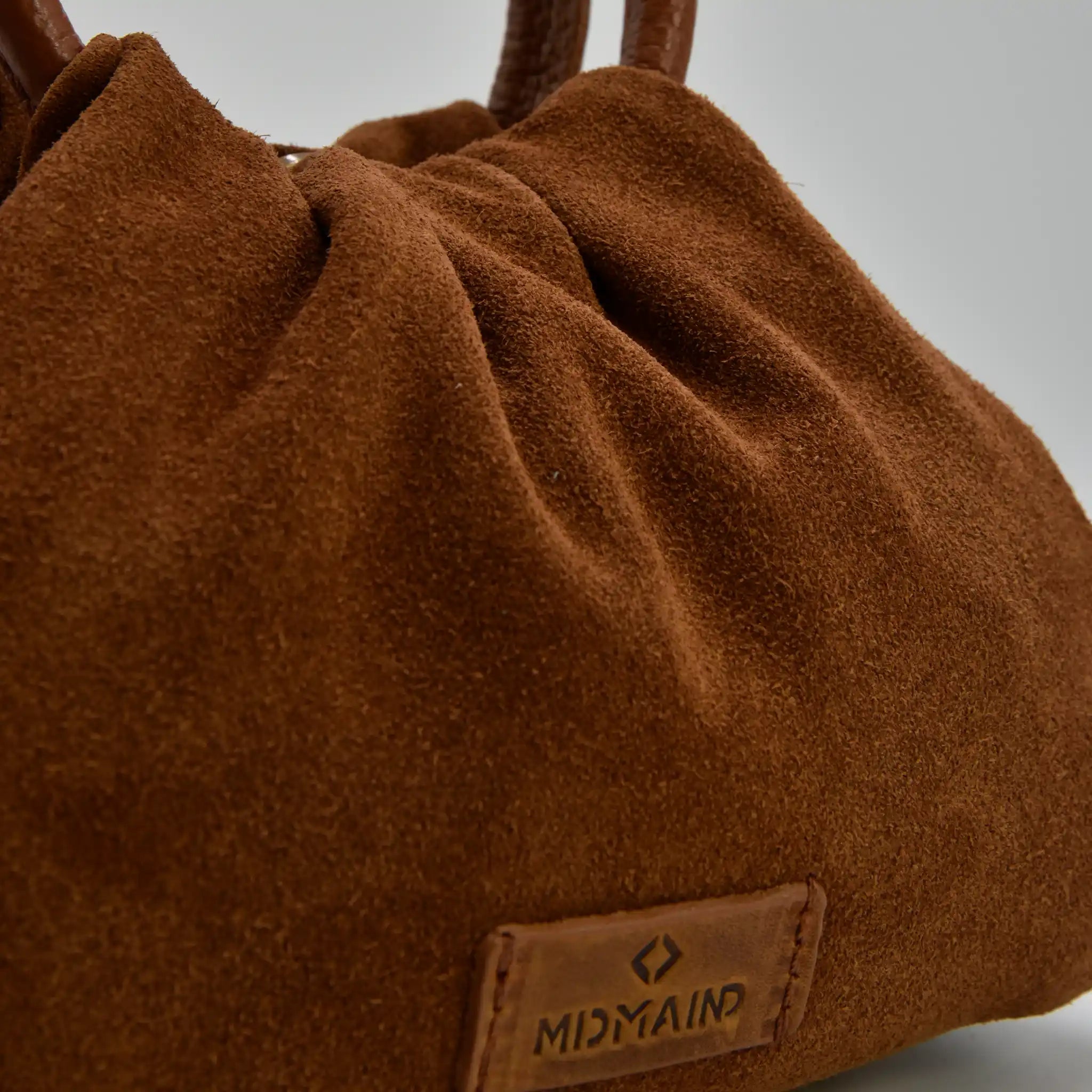 PETITE S - Borsa a mano in Pelle Suede - CANNELLA - MIDMAIND™ | BRAND