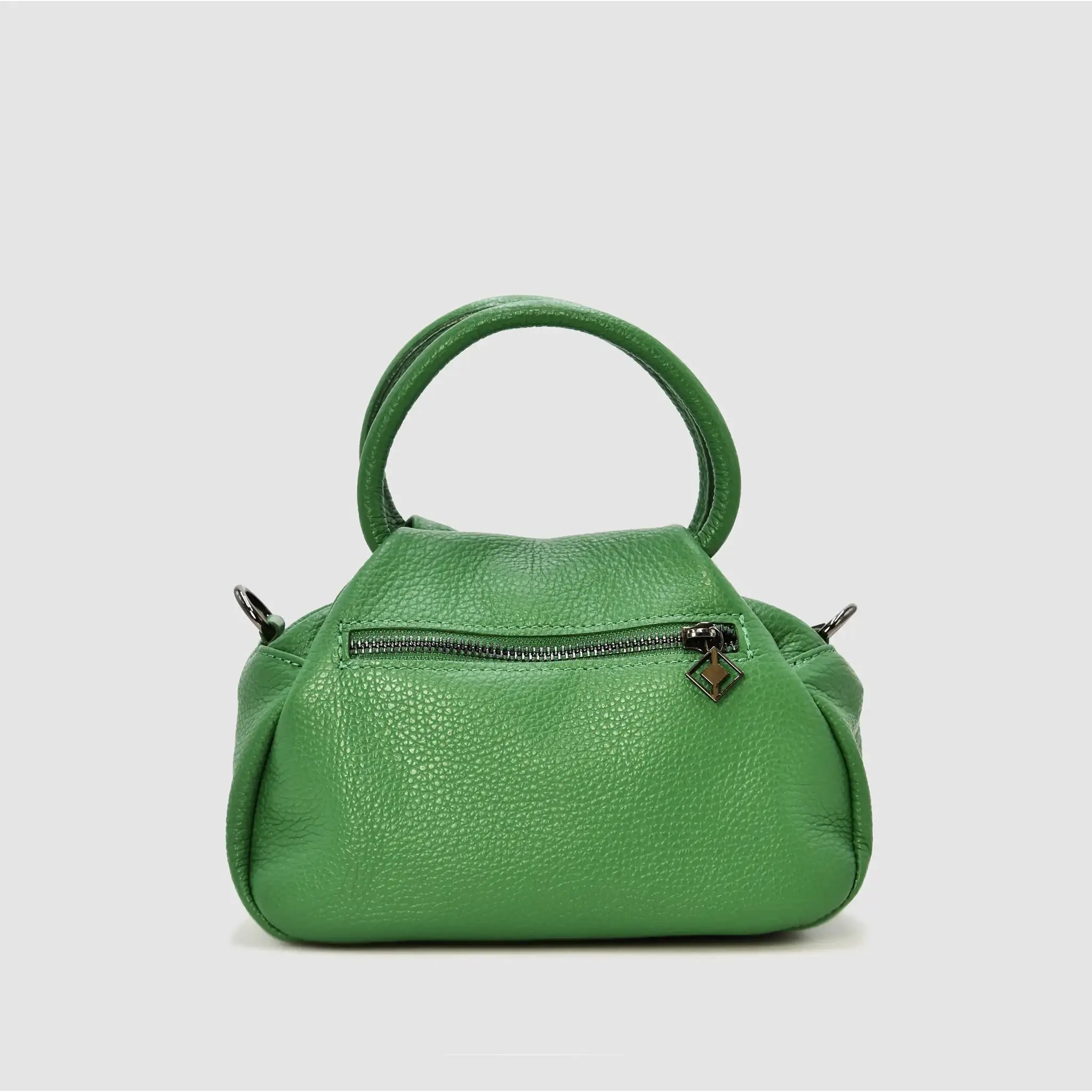 PETITE S - Borsa a mano in pelle - VERDE - MIDMAIND™ | BRAND