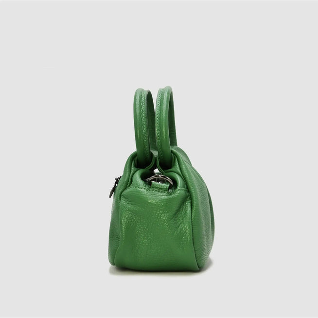 PETITE S - Borsa a mano in pelle - VERDE - MIDMAIND™ | BRAND