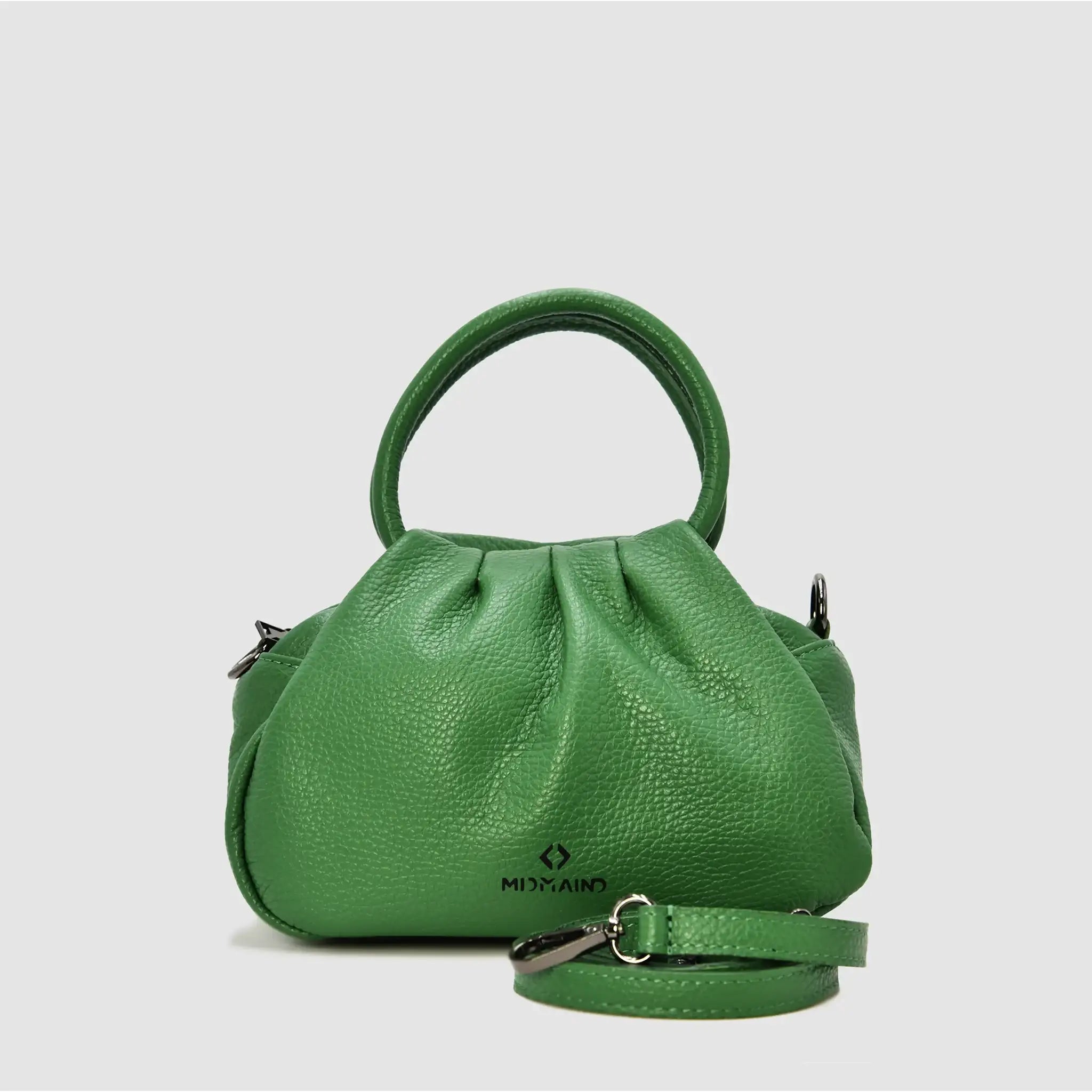 PETITE S - Borsa a mano in pelle - VERDE - MIDMAIND™ | BRAND