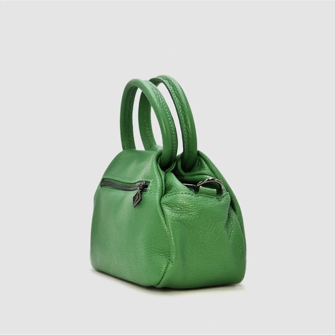 PETITE S - Borsa a mano in pelle - VERDE - MIDMAIND™ | BRAND