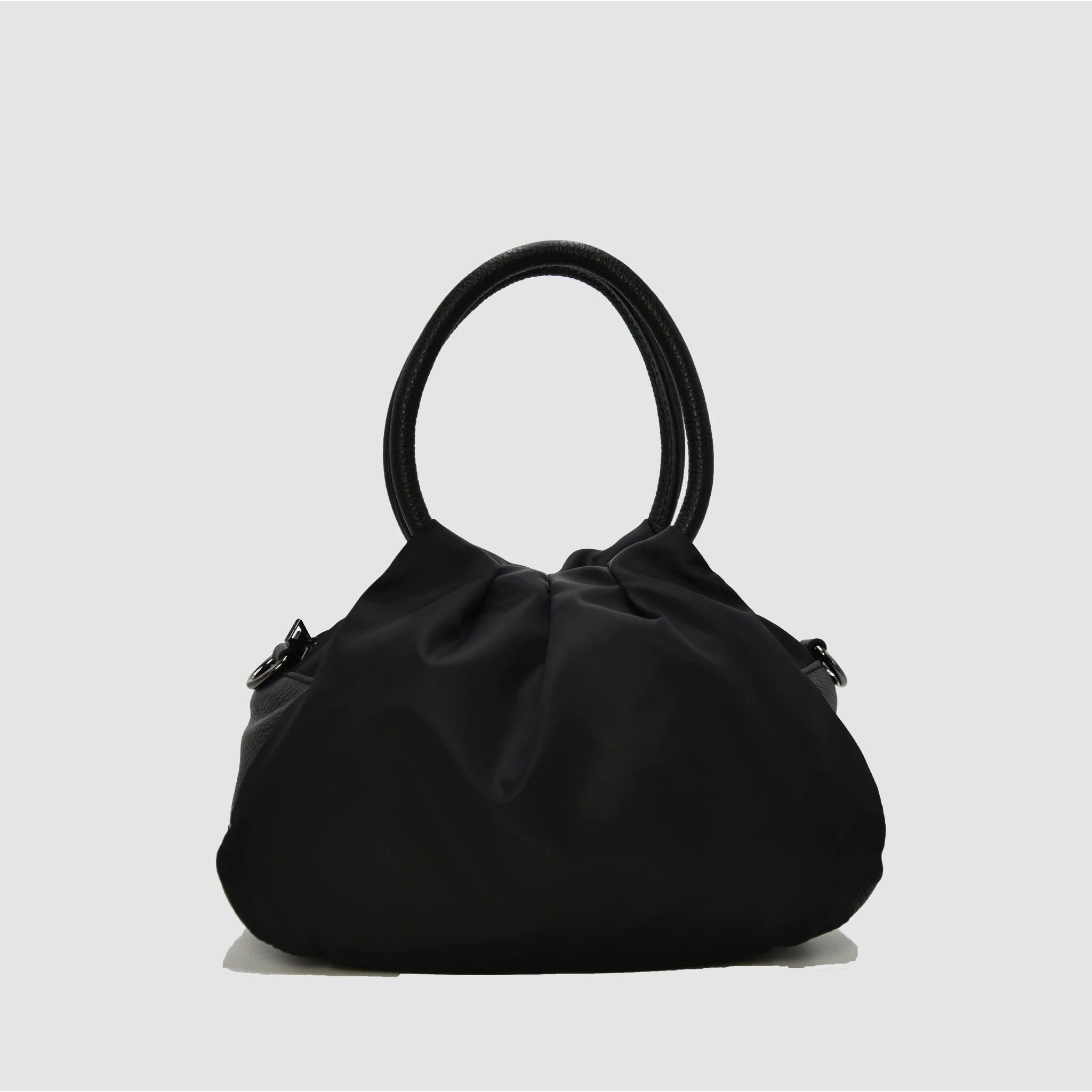 PETITE S NYLON - Borsa a mano in pelle & nylon NERO - Limited Edition - MIDMAIND™ | BRAND