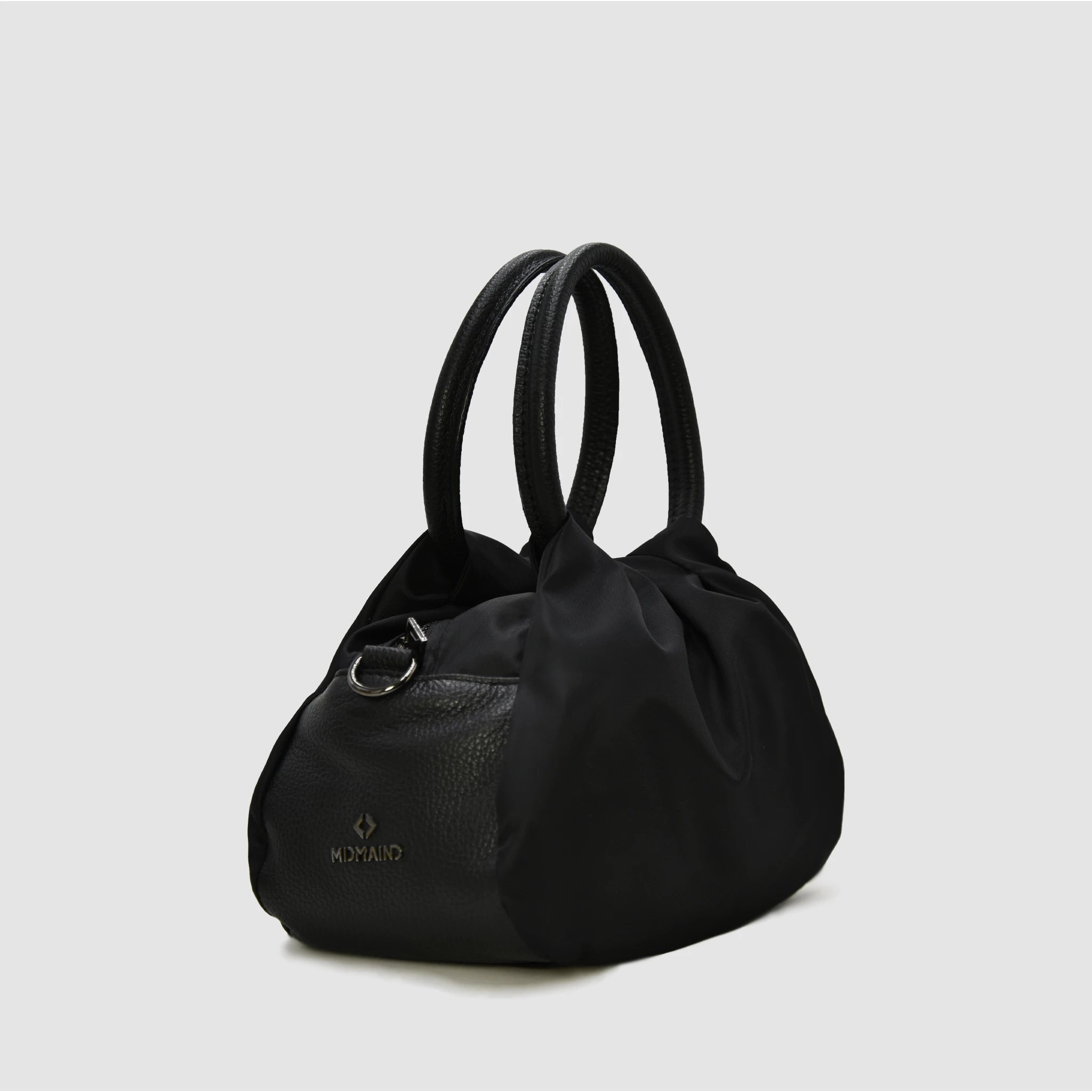 PETITE S NYLON - Borsa a mano in pelle & nylon NERO - Limited Edition - MIDMAIND™ | BRAND