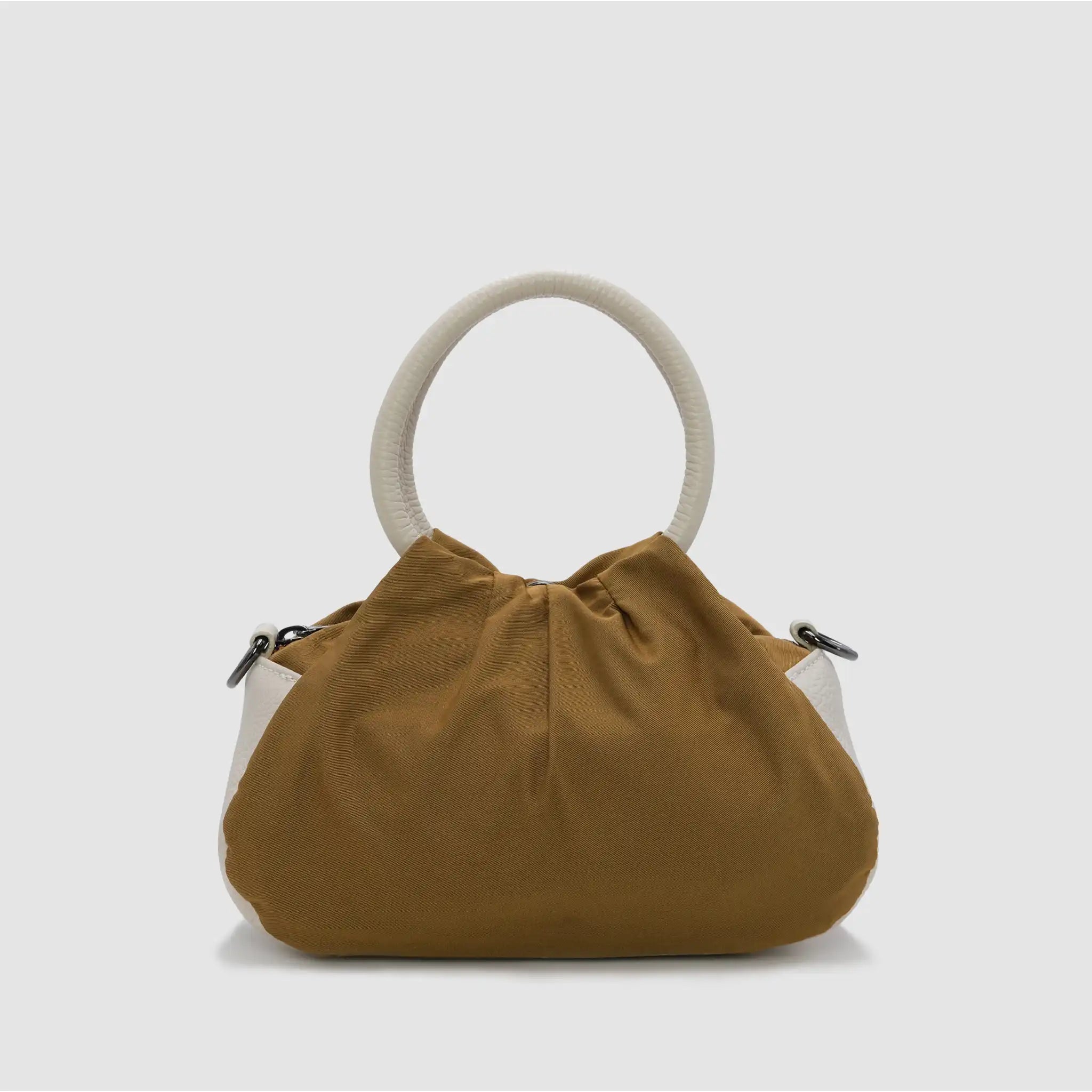 PETITE S NYLON - Borsa a mano in pelle & nylon SENAPE - Limited Edition - MIDMAIND™ | BRAND