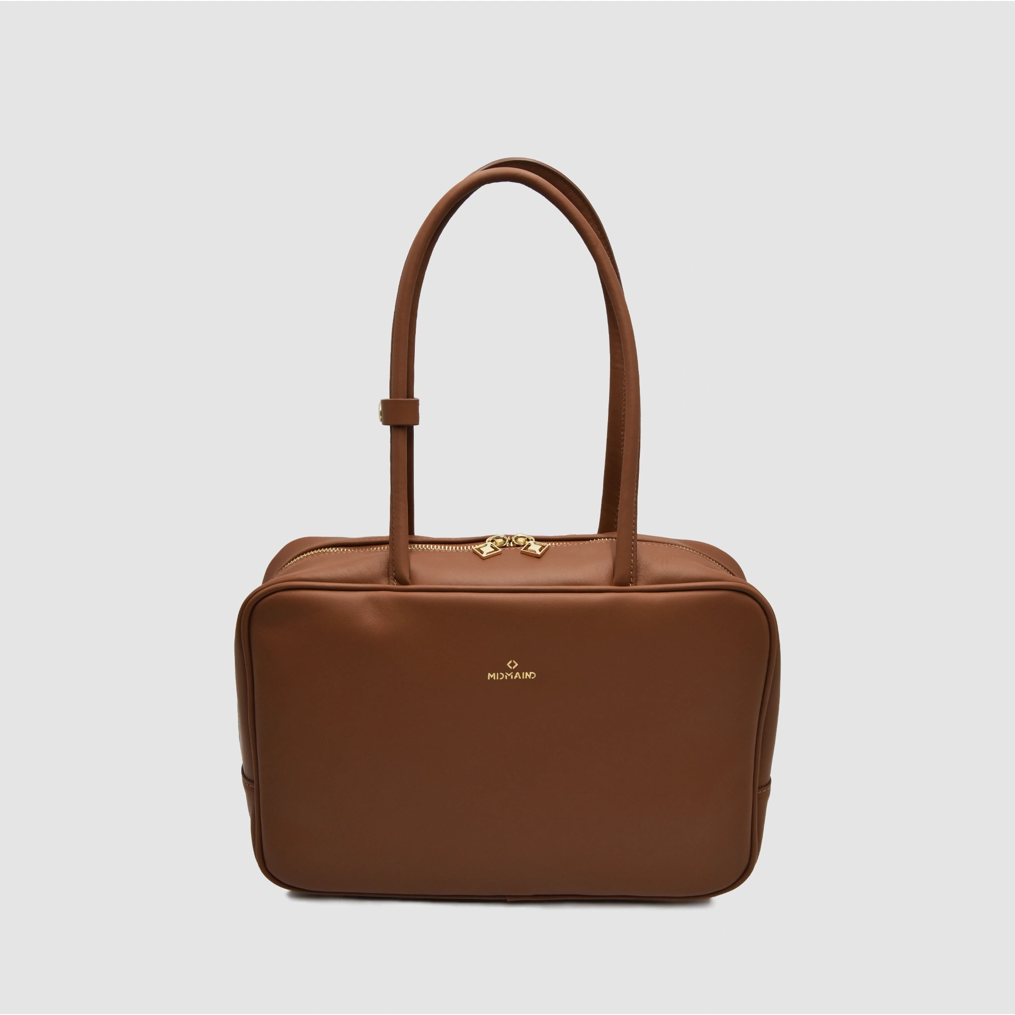 SKIN M - Borsa a mano in Pelle Sauvage - Cuoio - MIDMAIND™ | BRAND