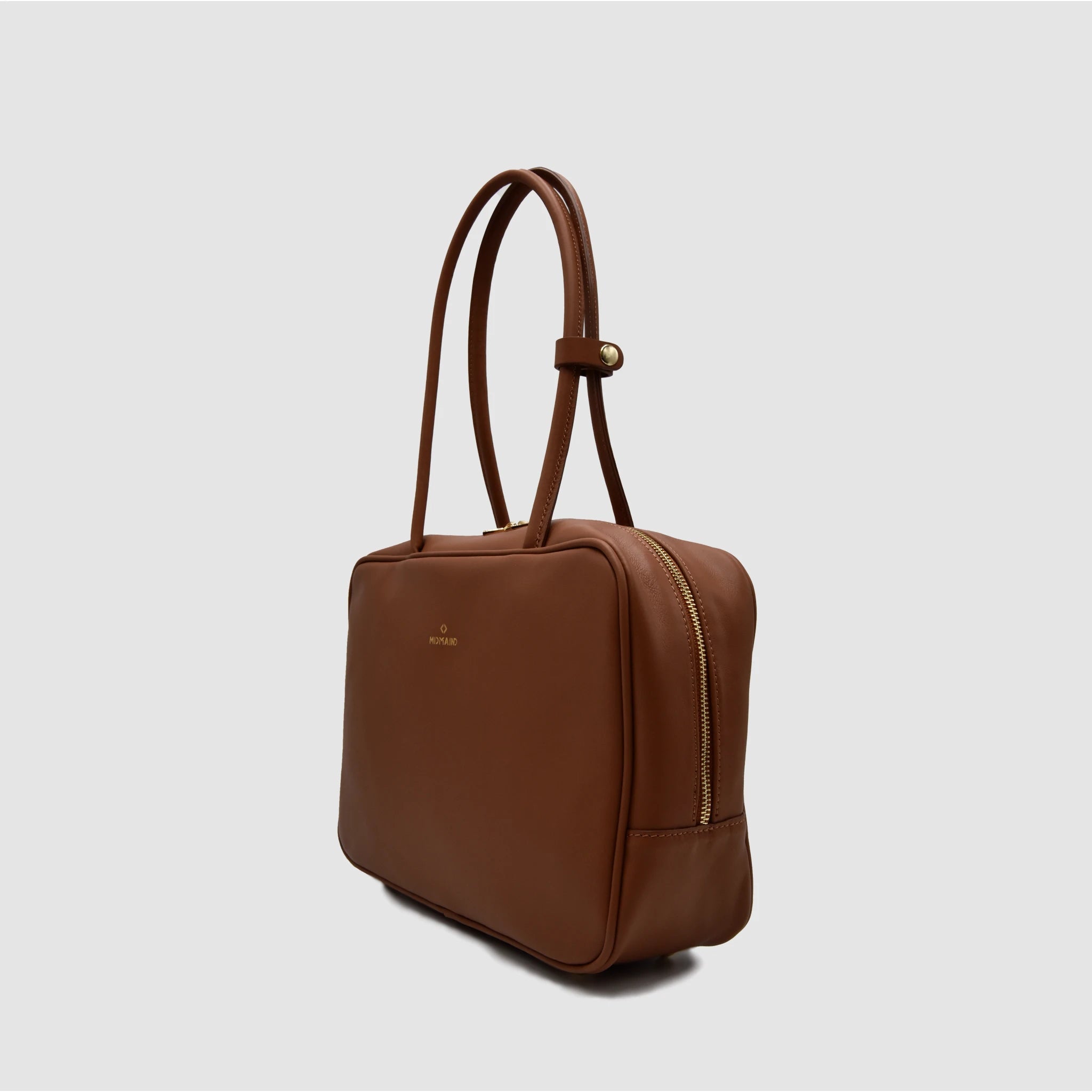 SKIN M - Borsa a mano in Pelle Sauvage - Cuoio - MIDMAIND™ | BRAND
