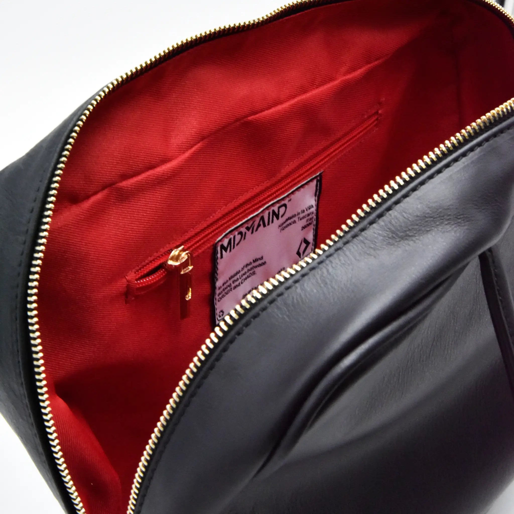 SKIN M - Borsa a mano in Pelle Sauvage - Nero - MIDMAIND™ | BRAND