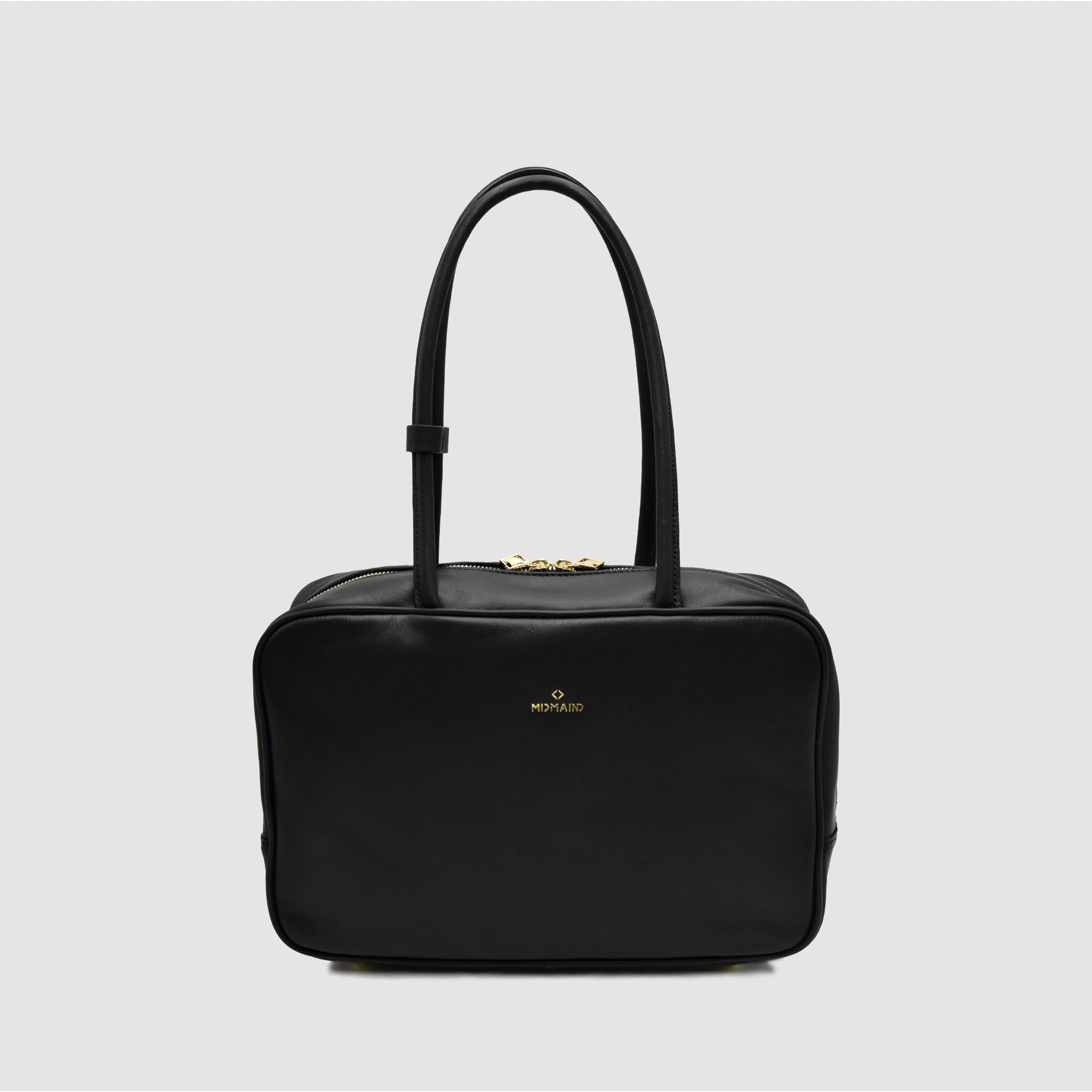 SKIN M - Borsa a mano in Pelle Sauvage - Nero - MIDMAIND™ | BRAND
