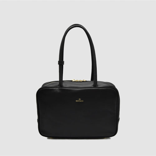 SKIN M - Borsa a mano in Pelle Sauvage - Nero - MIDMAIND™ | BRAND