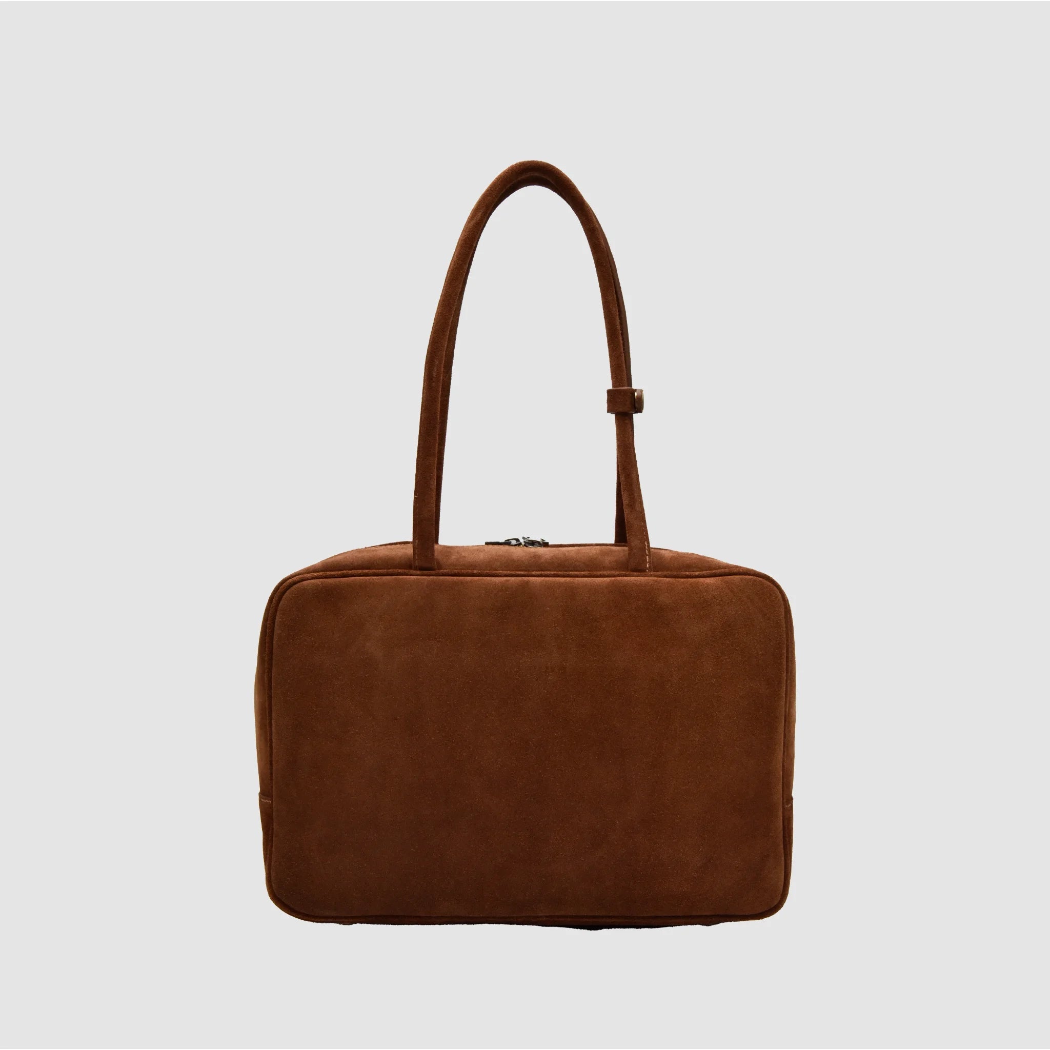SKIN M - Borsa a mano in Pelle Suede - Cannella - MIDMAIND™ | BRAND